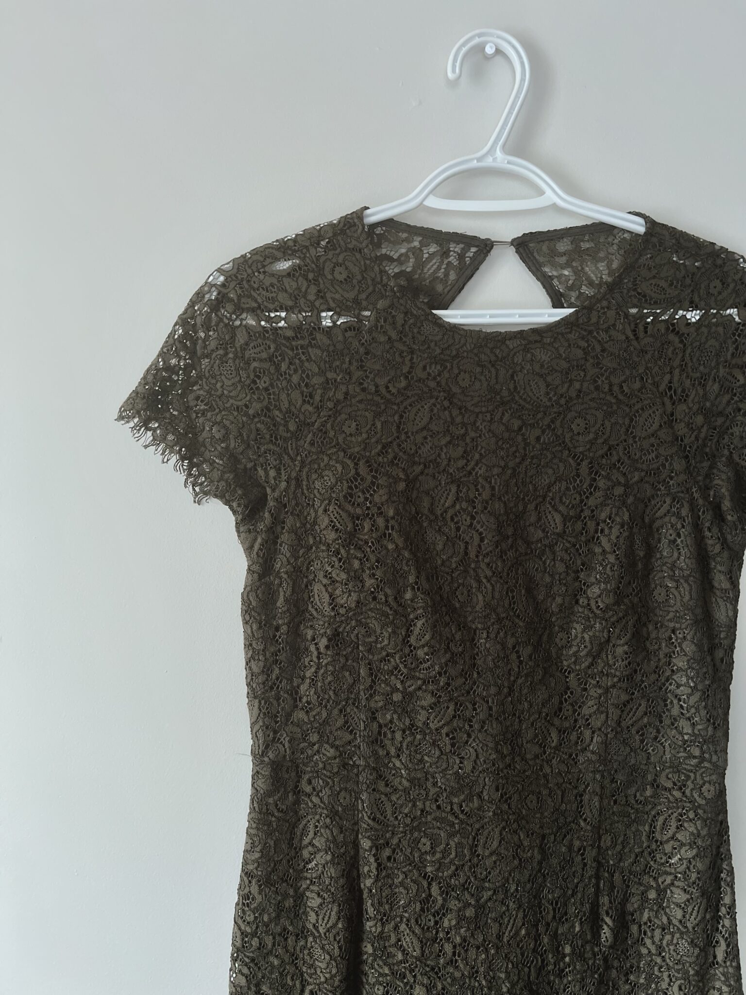 Image for Green lace dress Banana Republic