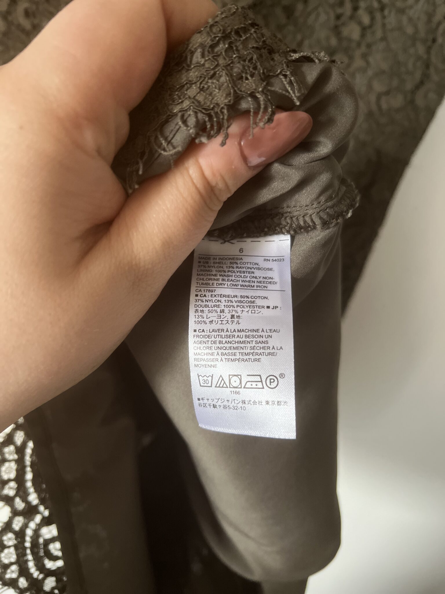 Image for Green lace dress Banana Republic