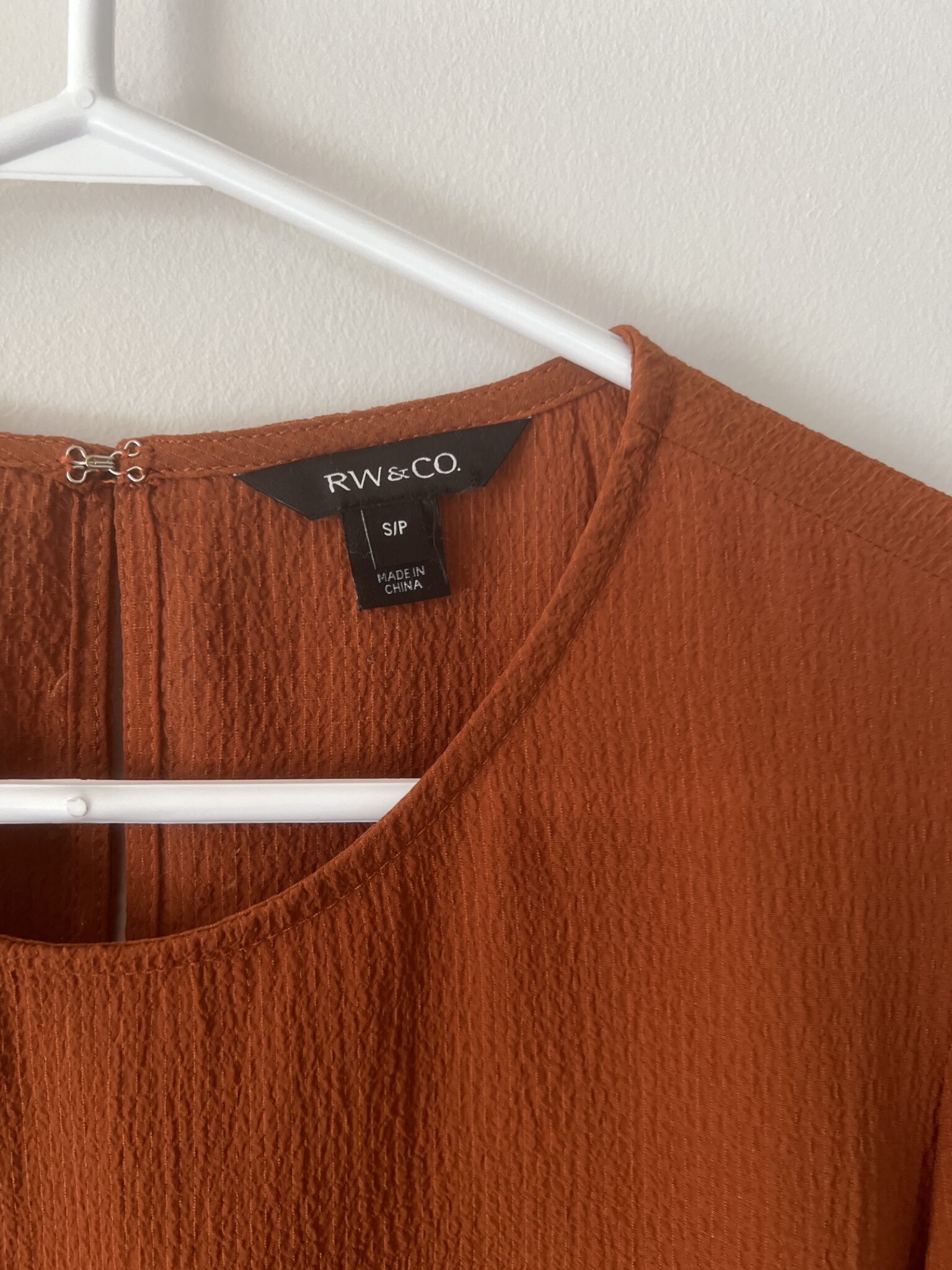 Image for Blouse manches courtes Orange Brûlée RW&CO