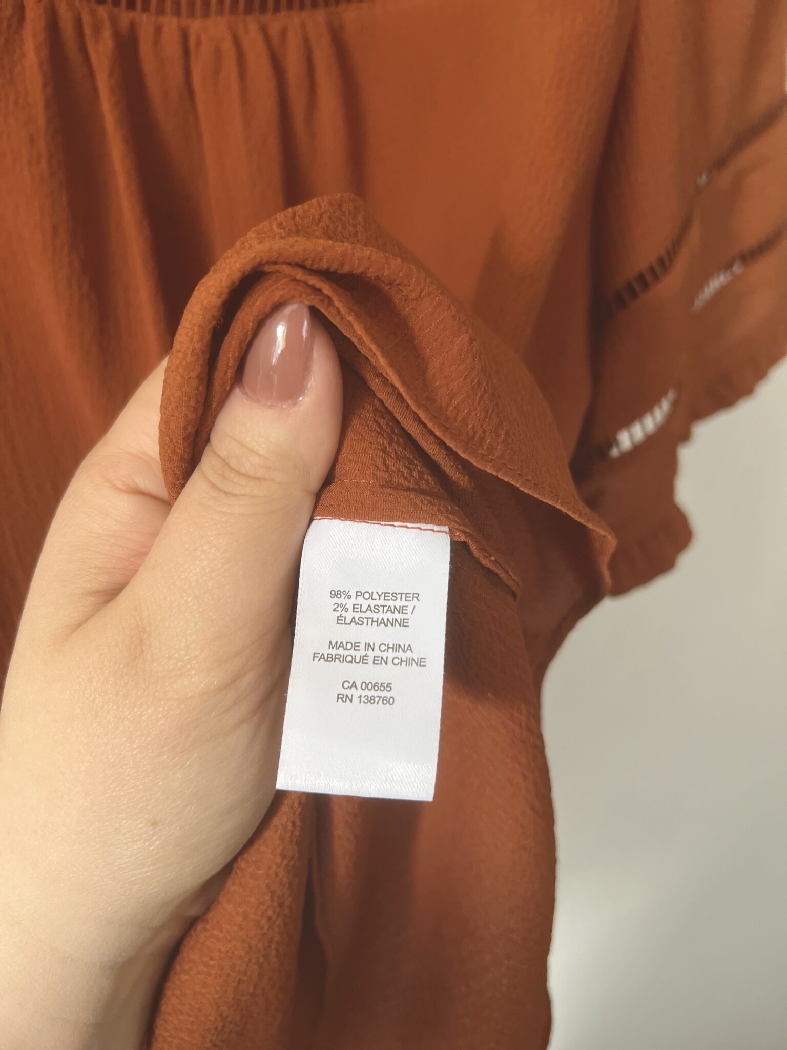 Image for Blouse manches courtes Orange Brûlée RW&CO