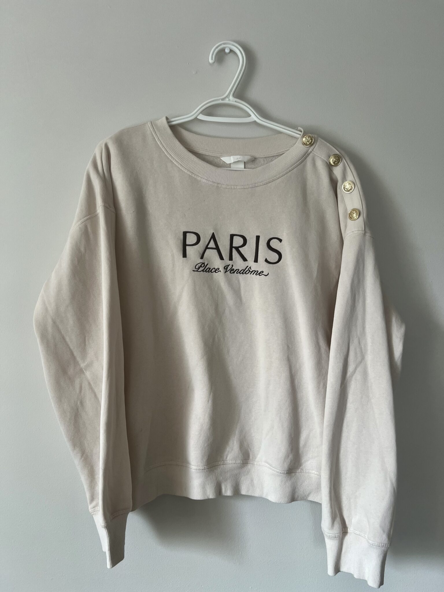 Featured image for Crewneck beige Paris H&M