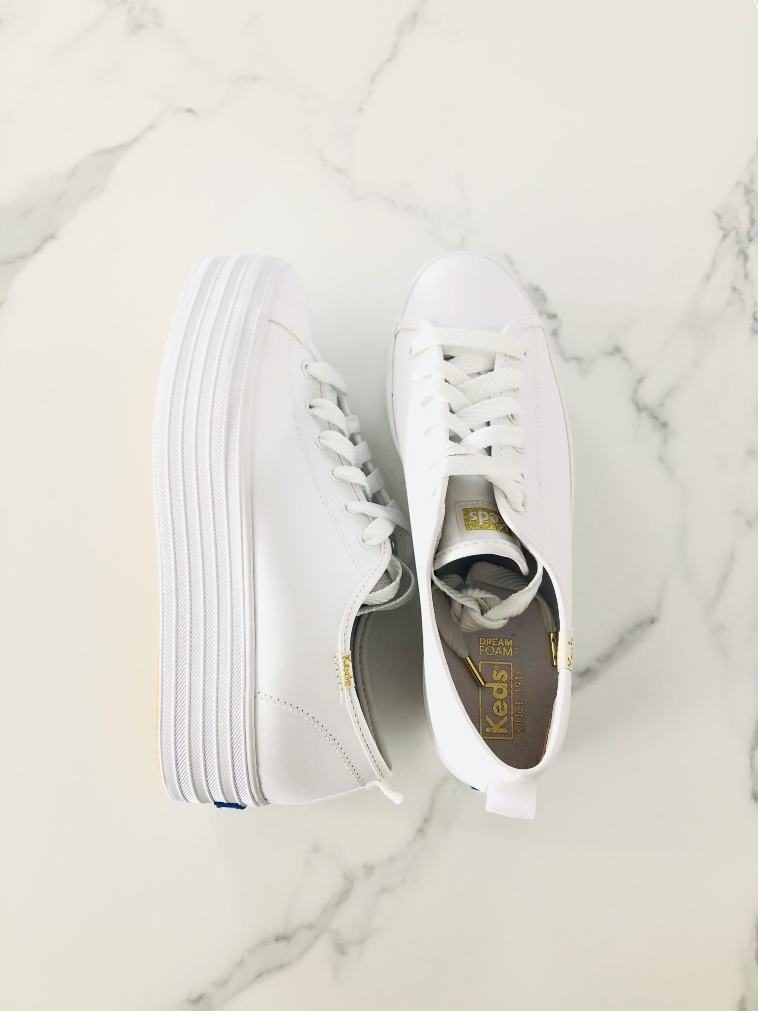 Image for Neuf - Chaussures Keds blancs en cuir