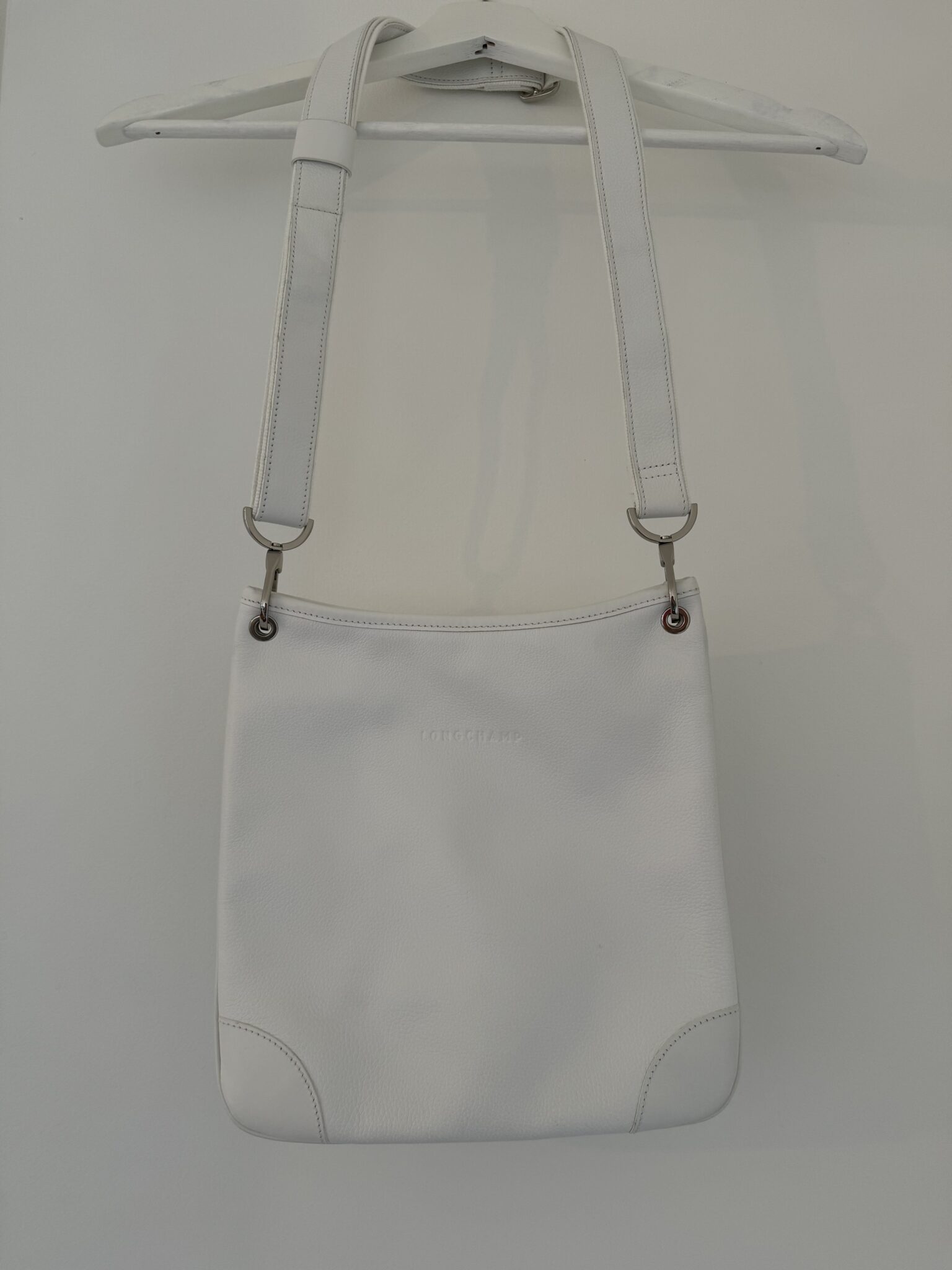 Featured image for Sac en cuir blanc Longchamp