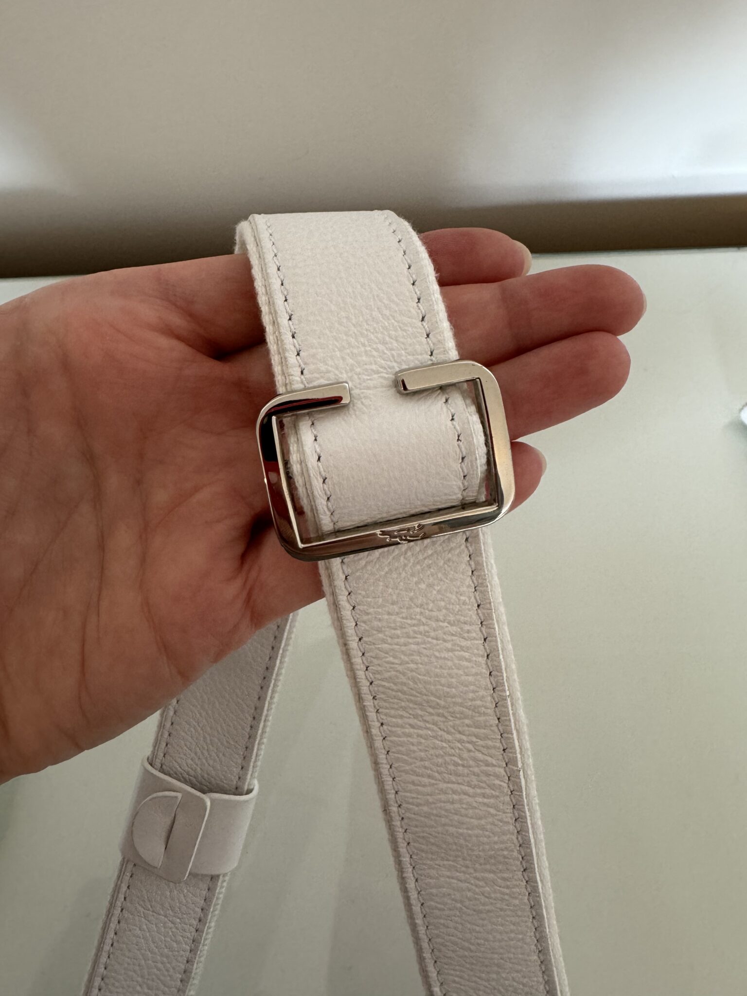 Image for Sac en cuir blanc Longchamp