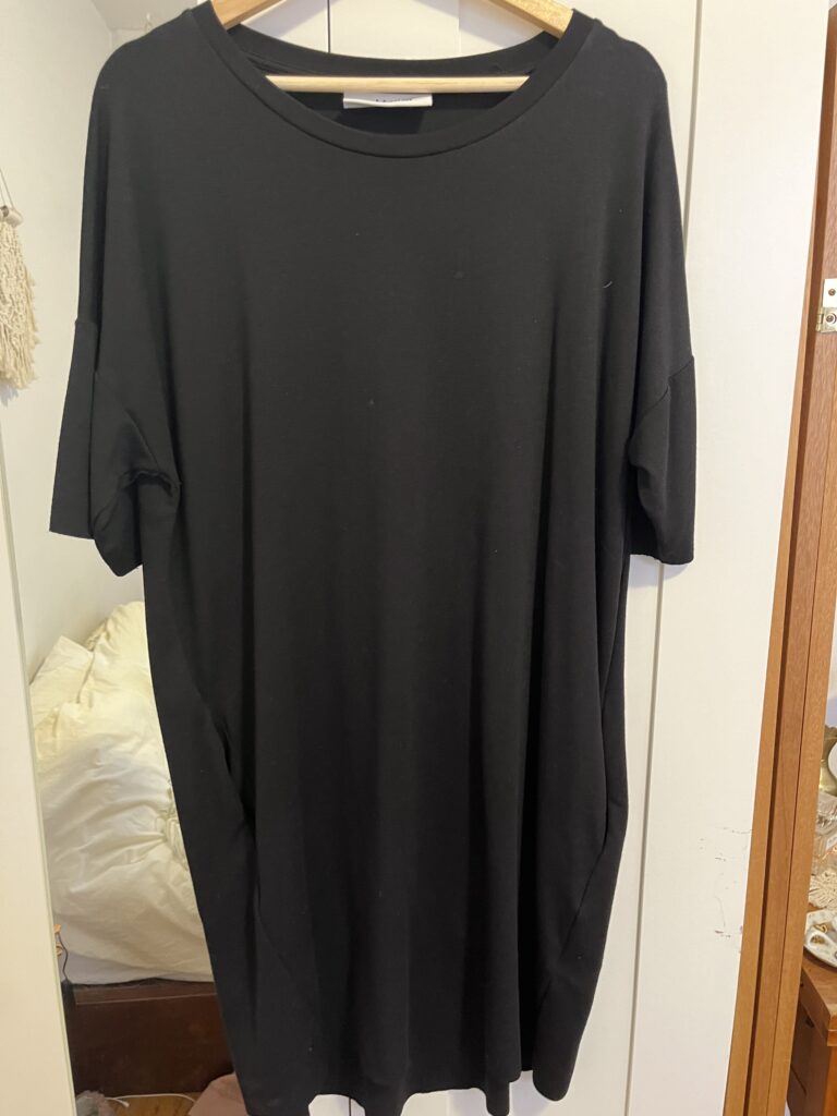 Featured image for Black T-shirt dress