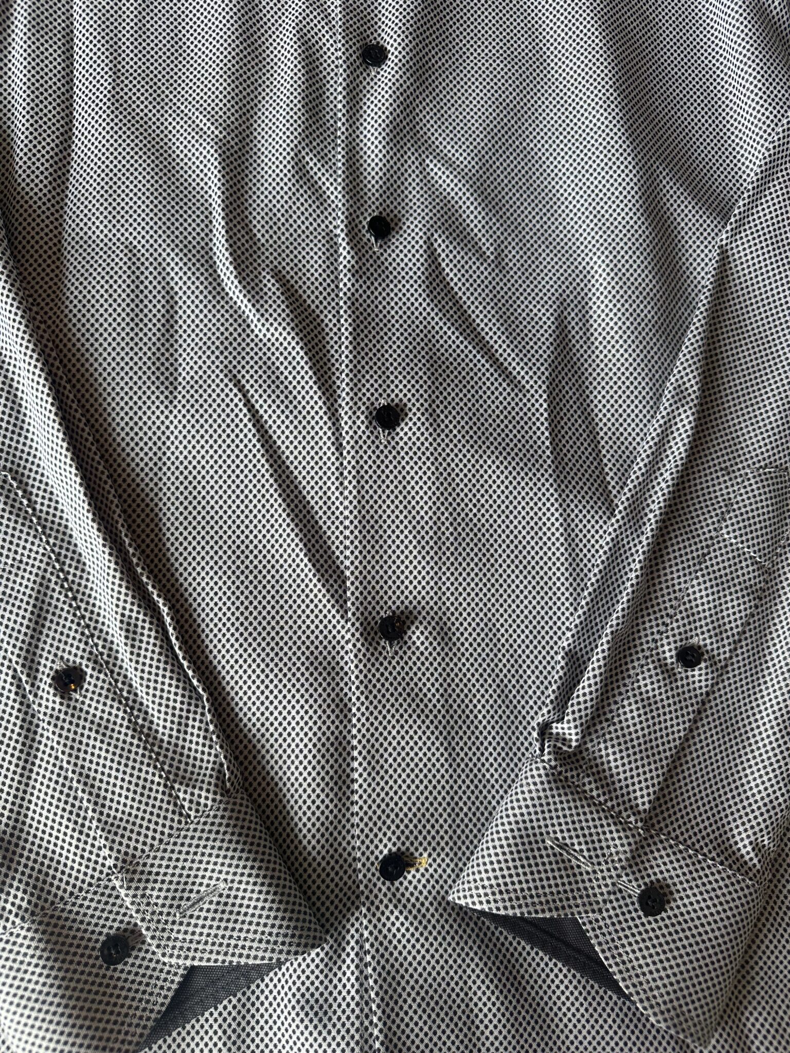 Image for White shirt with small black patterns