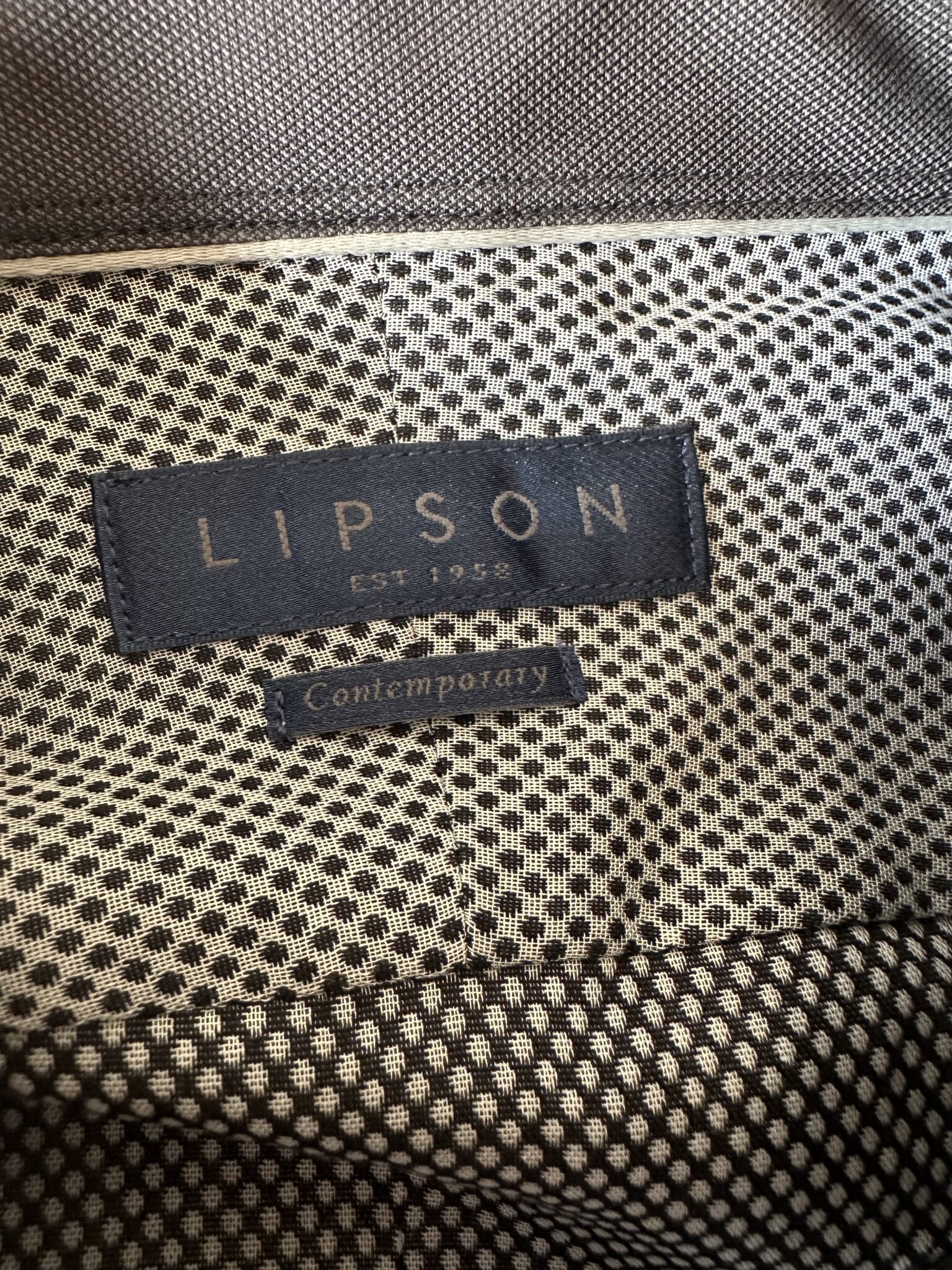 Image for White shirt with small black patterns