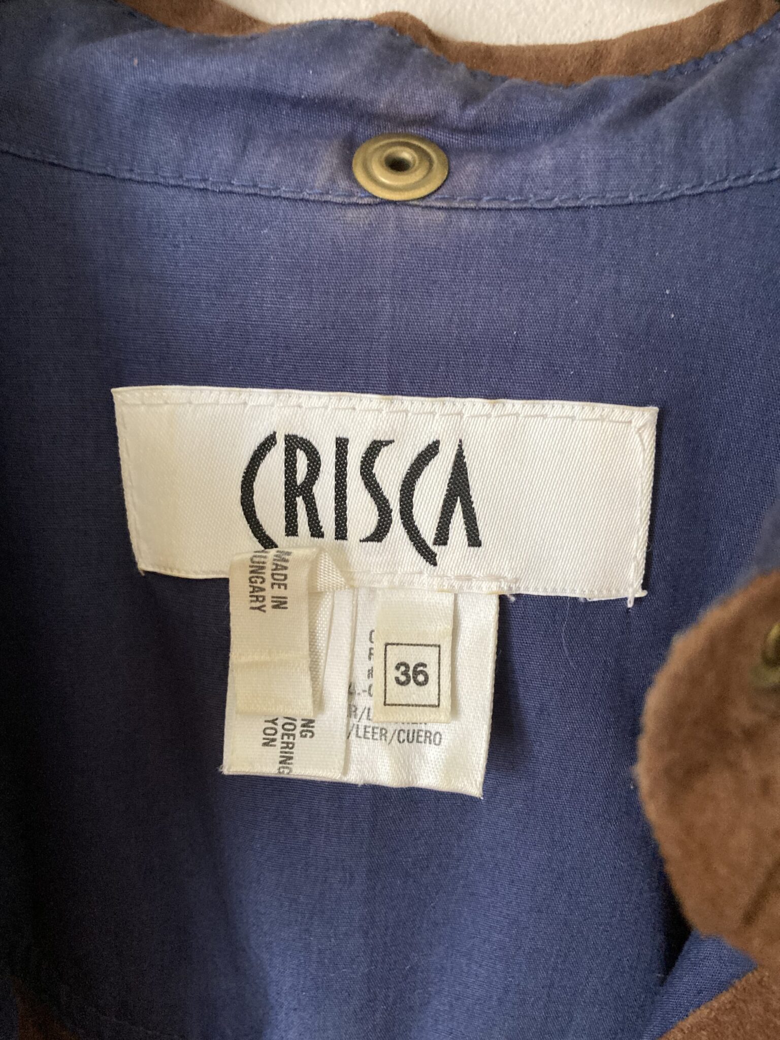 Image for Chemise Crisca 100% Suède Small