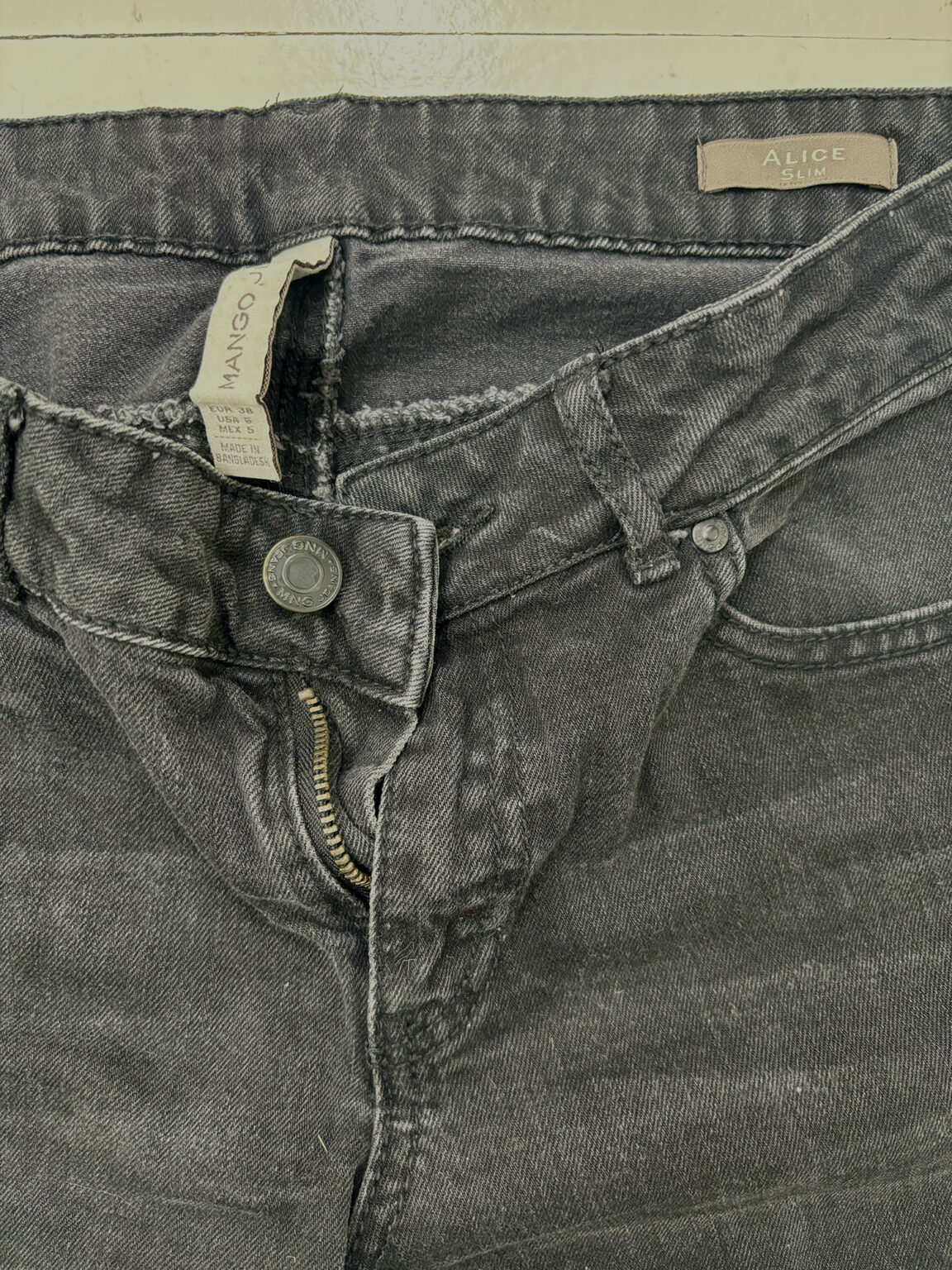 Image for Mango black skinny jeans
