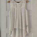 Featured thumbnail for White sleeveless blouse RW & CO