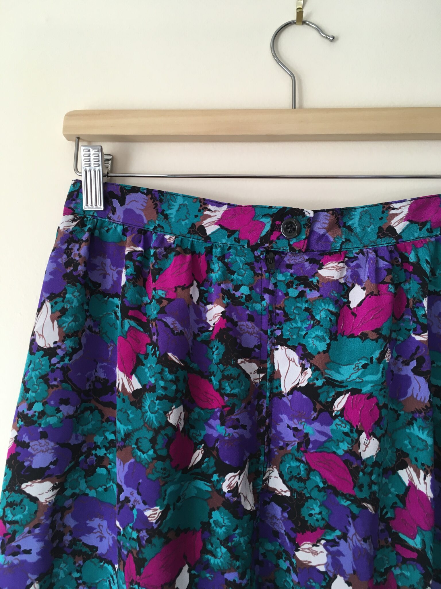 Image for Vintage floral midi skirt