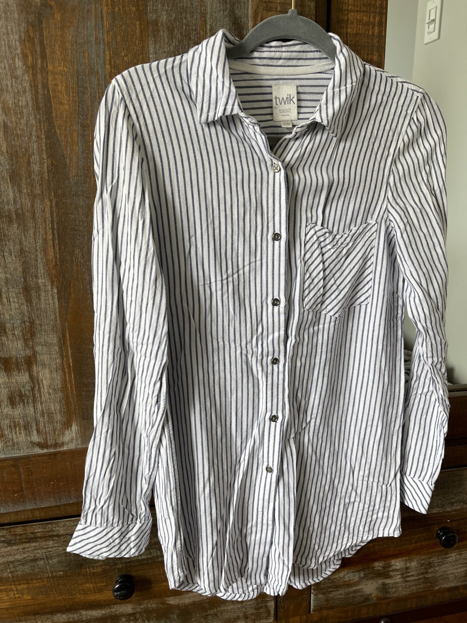 Featured image for Chemise longue rayée
