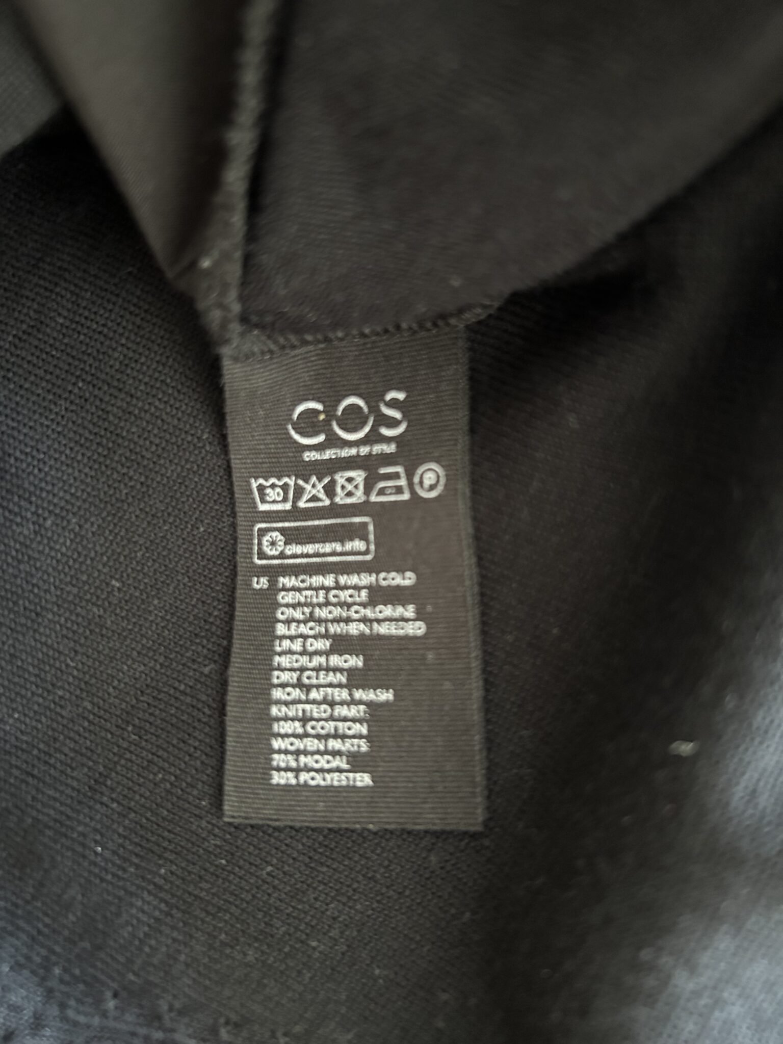 Image for Robe noire COS XS