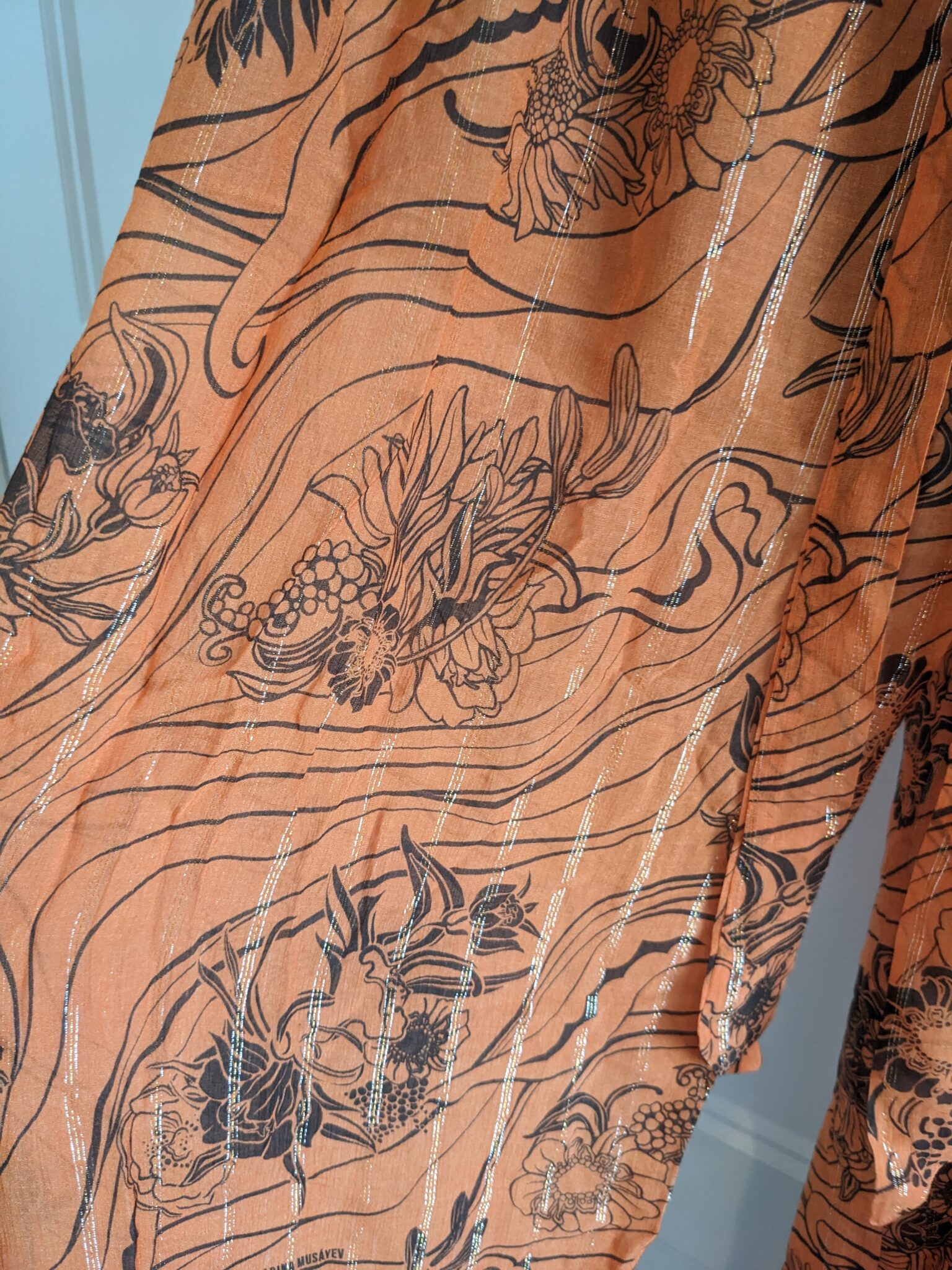 Image for Sabina Musayev/Pantalons en soie Sz XS