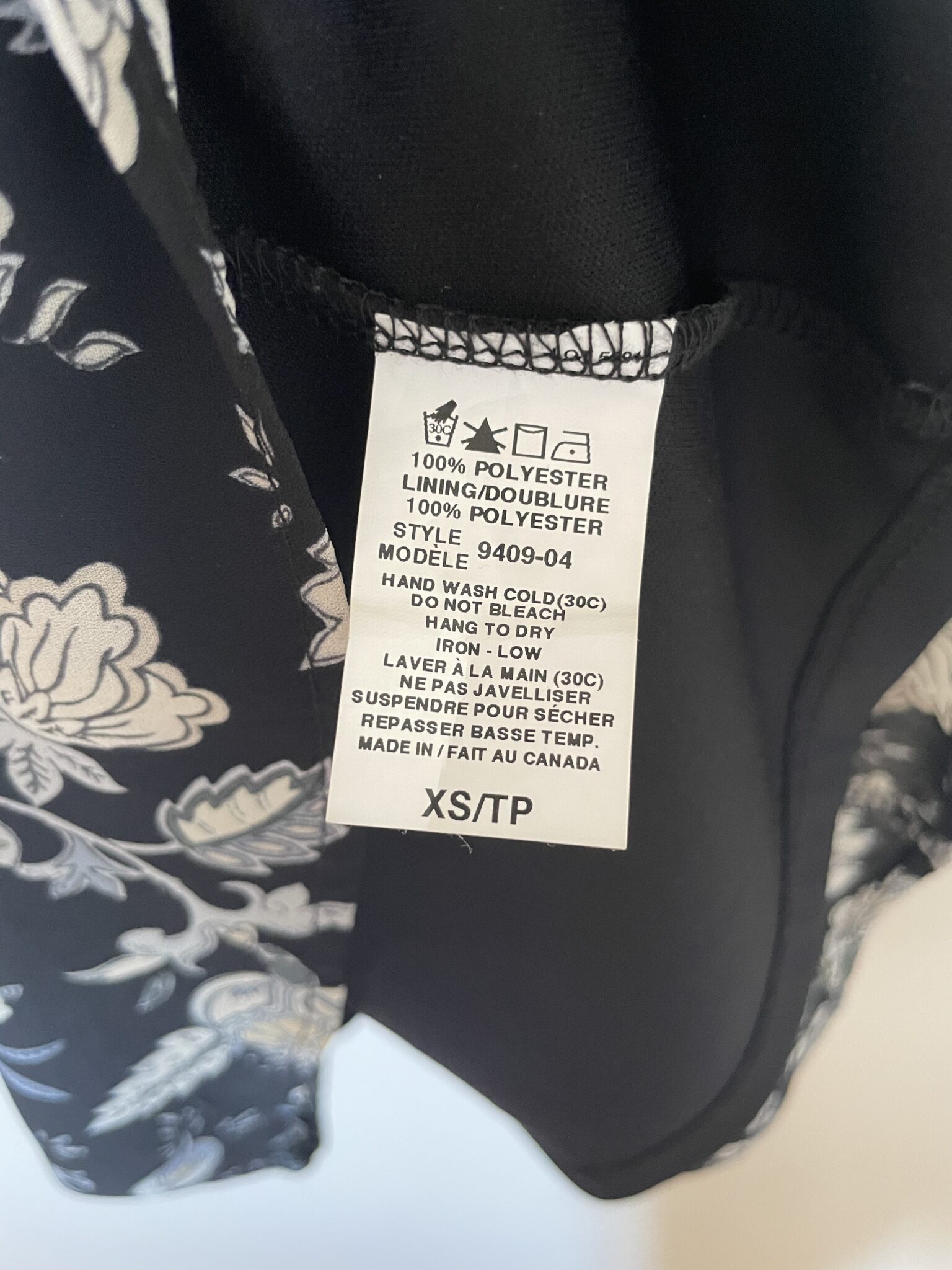 Image for Petite robe noire imprimée