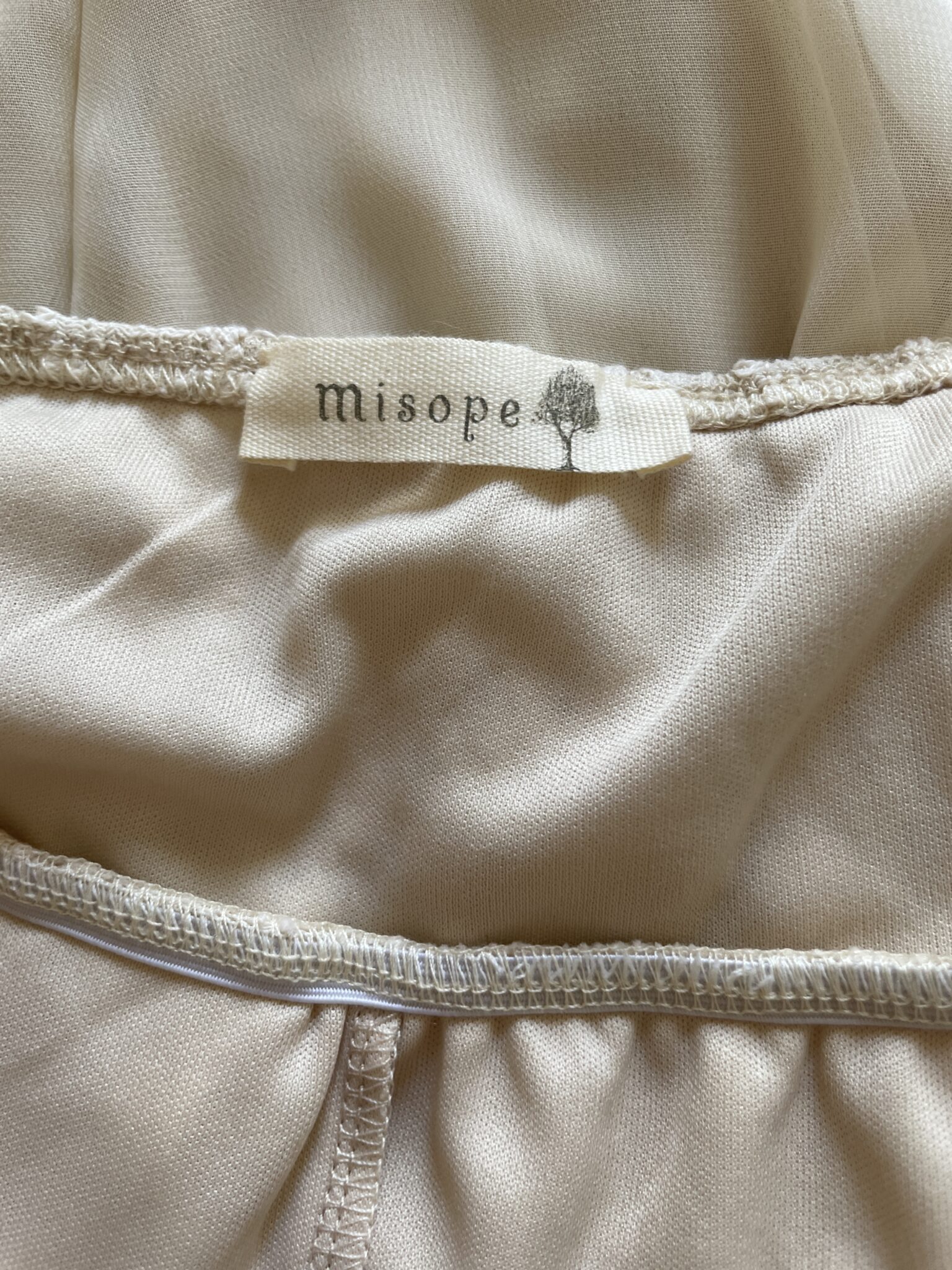 Image for Robe babydoll beige doux