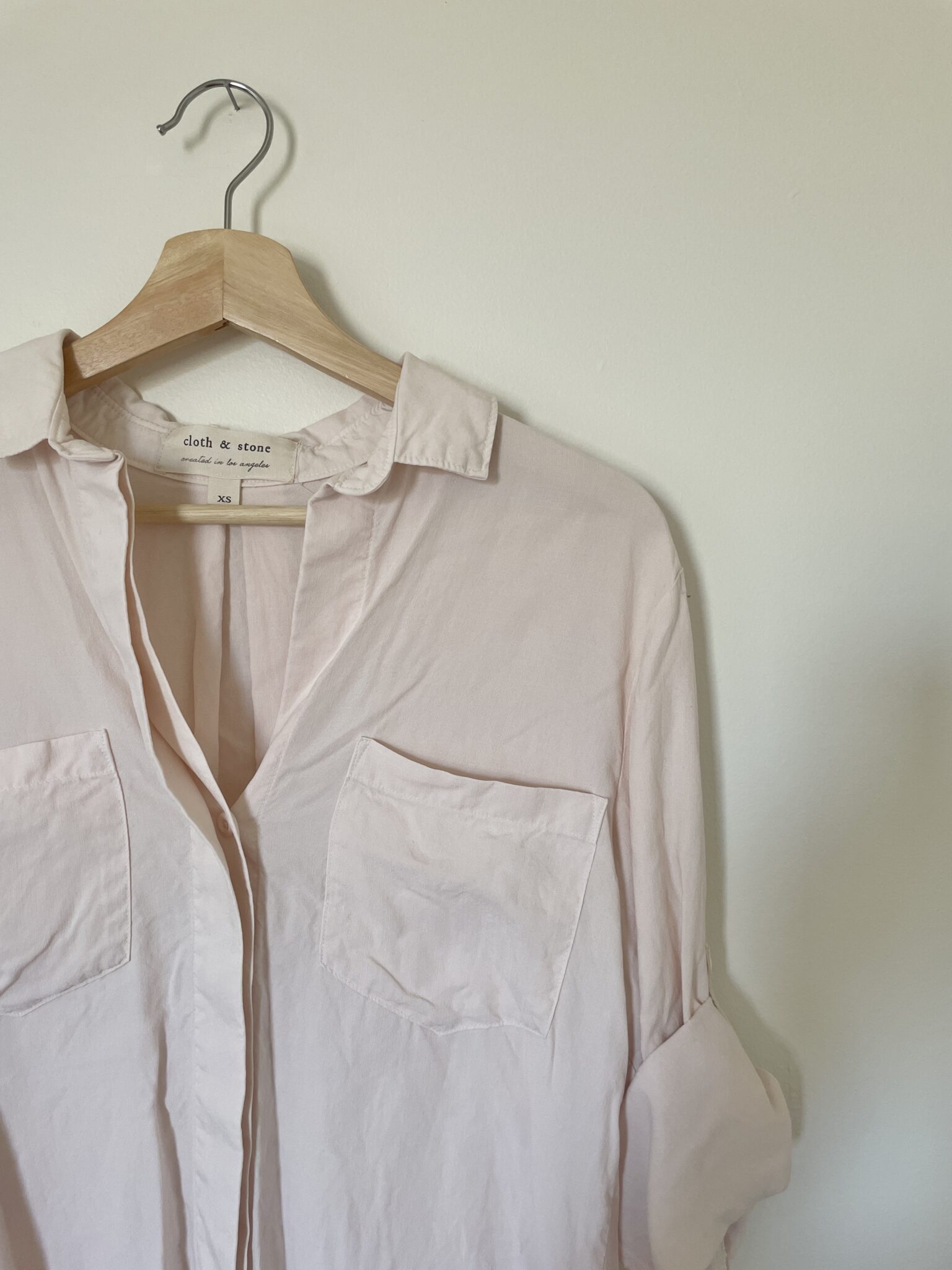 Featured image for Chemise décontractée rose clair