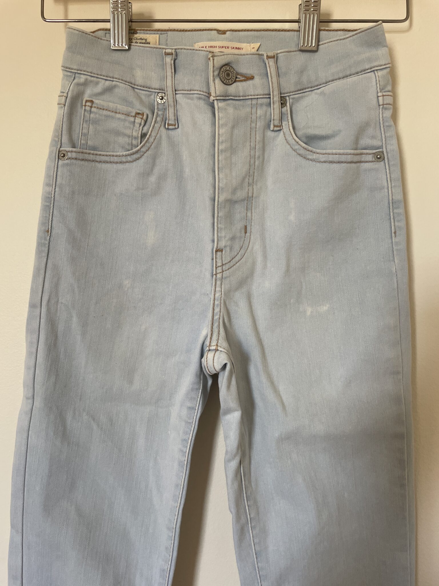 Image for Levi’s Mile High Super Skinny bleu pâle