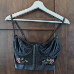 Thumbnail for BLUSH LINGERIE | Corset with flower embroidery