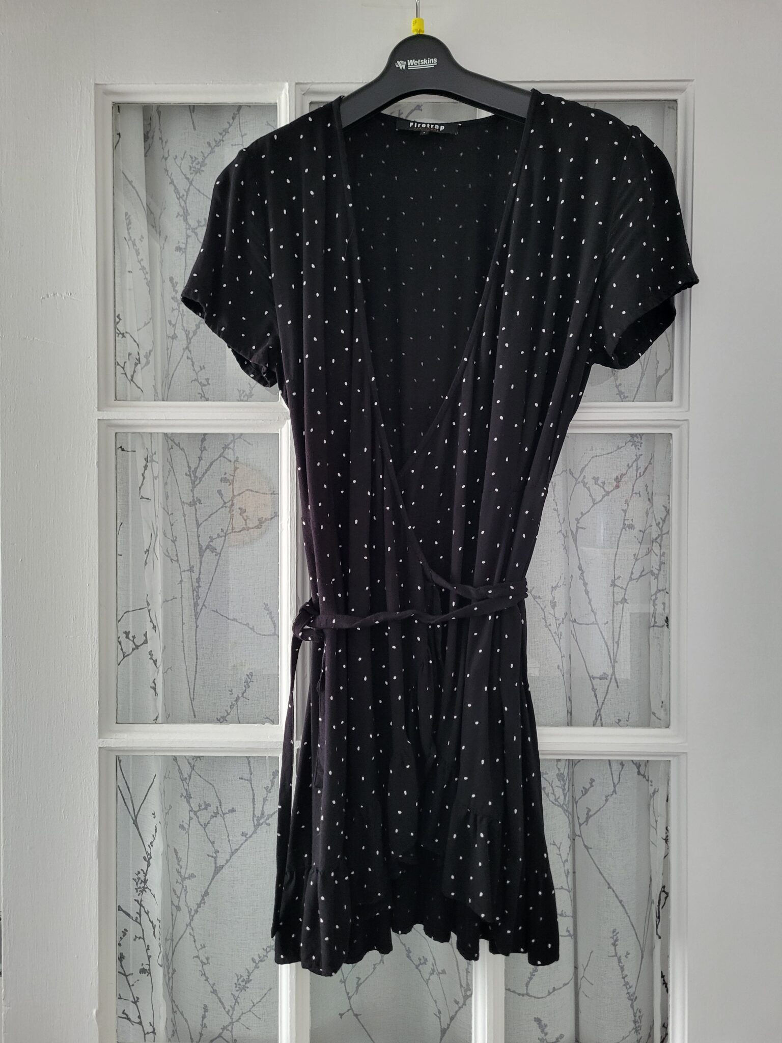 Featured image for Black wrap dress