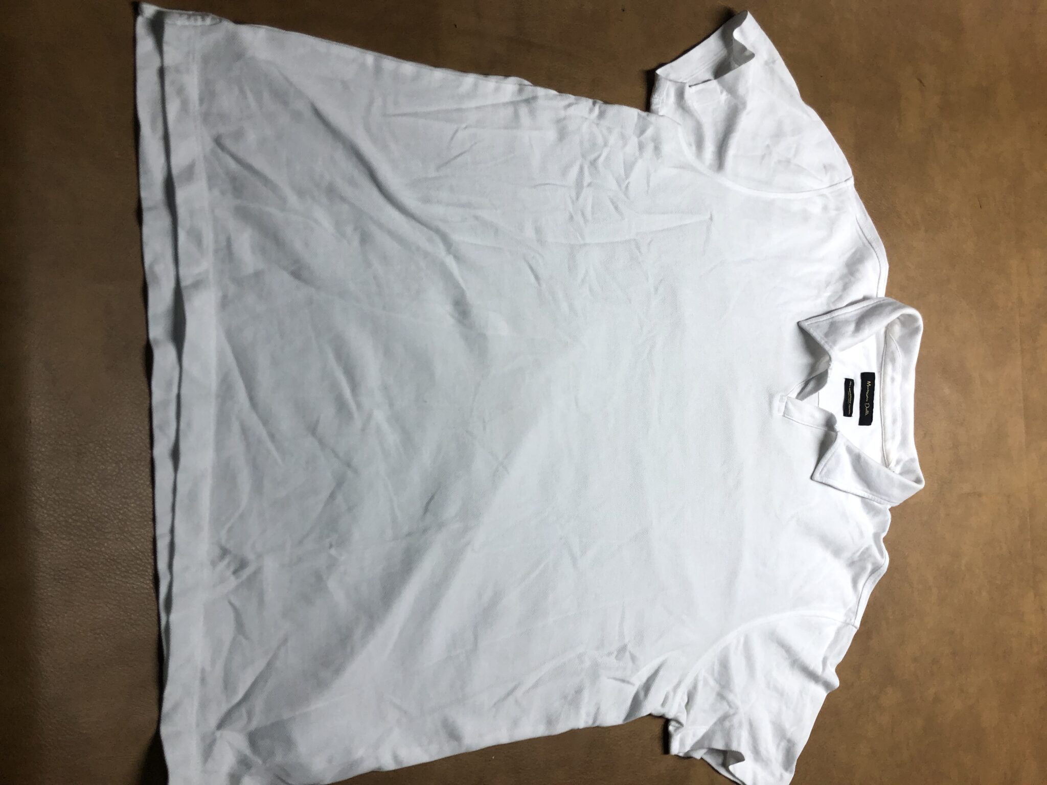 Image for Large; Magnifique polo tee-shirt en coton mercerisé Massimo Dutti