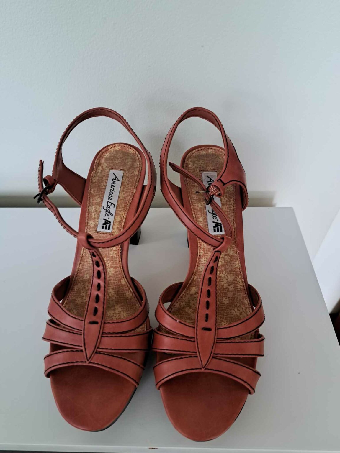 Image for Sandales couleur saumon/corail taille 9 - American Eagles Outfitters