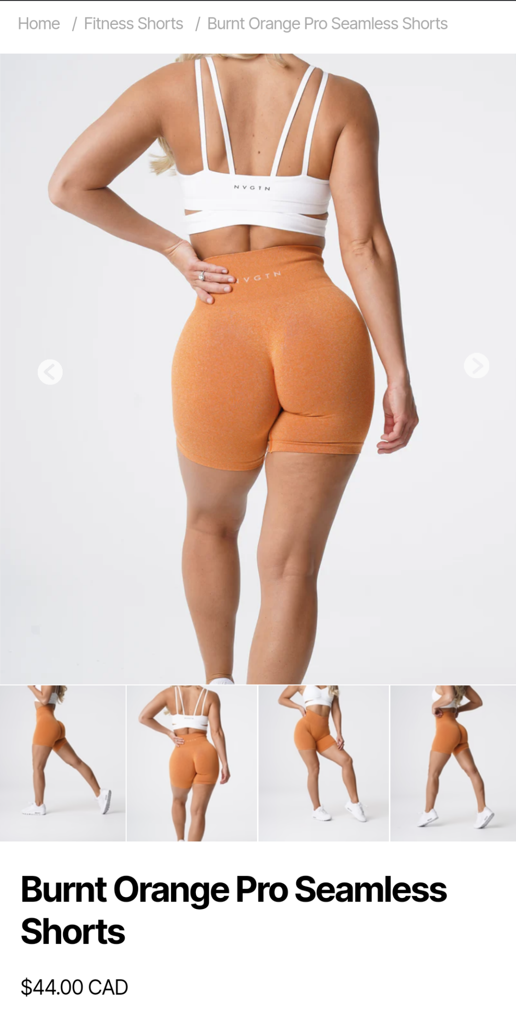 Image for Biker short orange