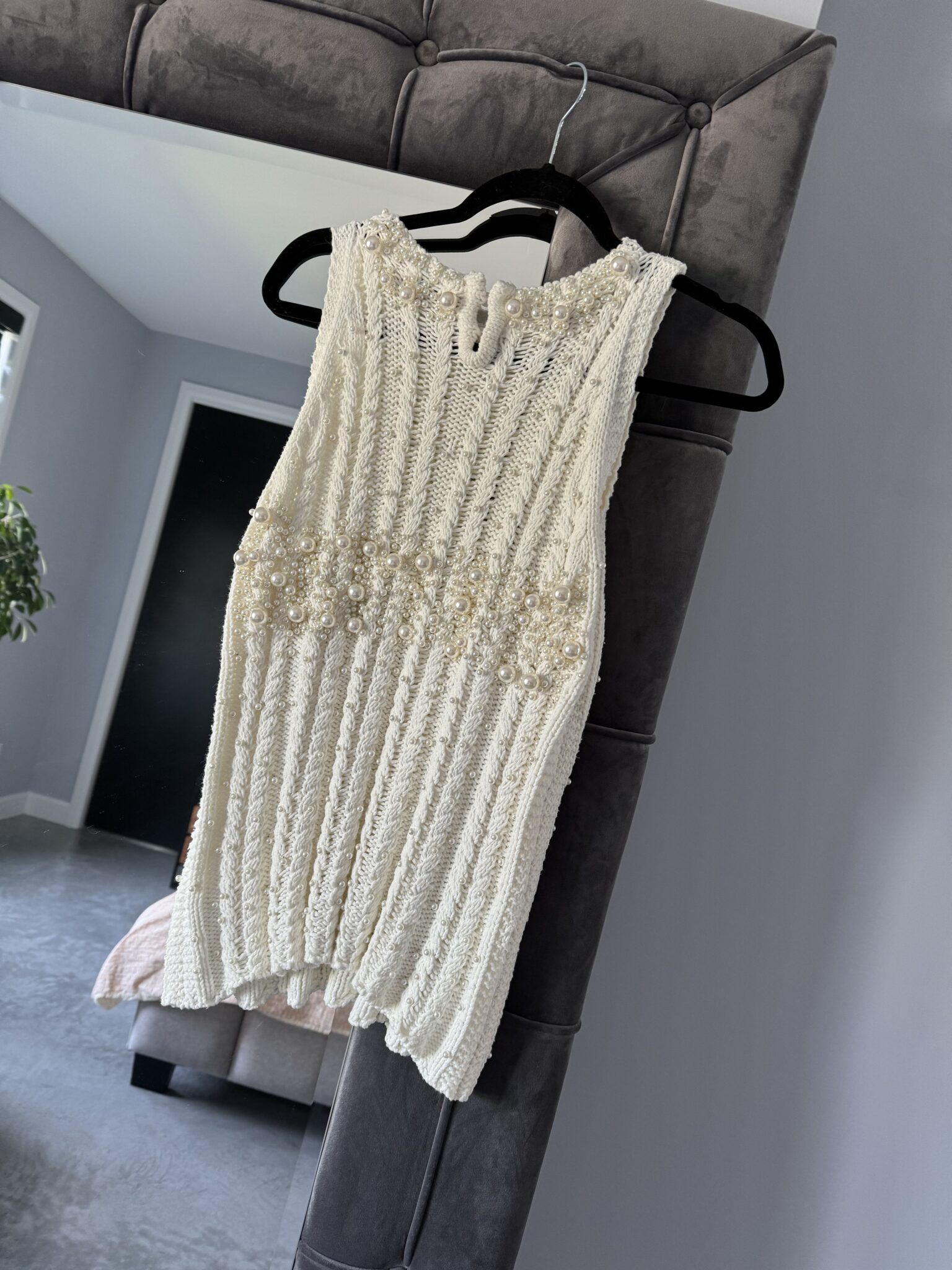 Image for Top en maille à perles (Zara)