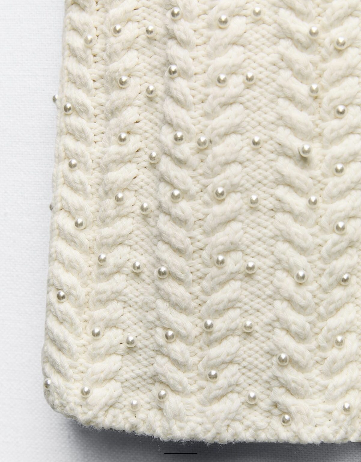 Image for Top en maille à perles (Zara)