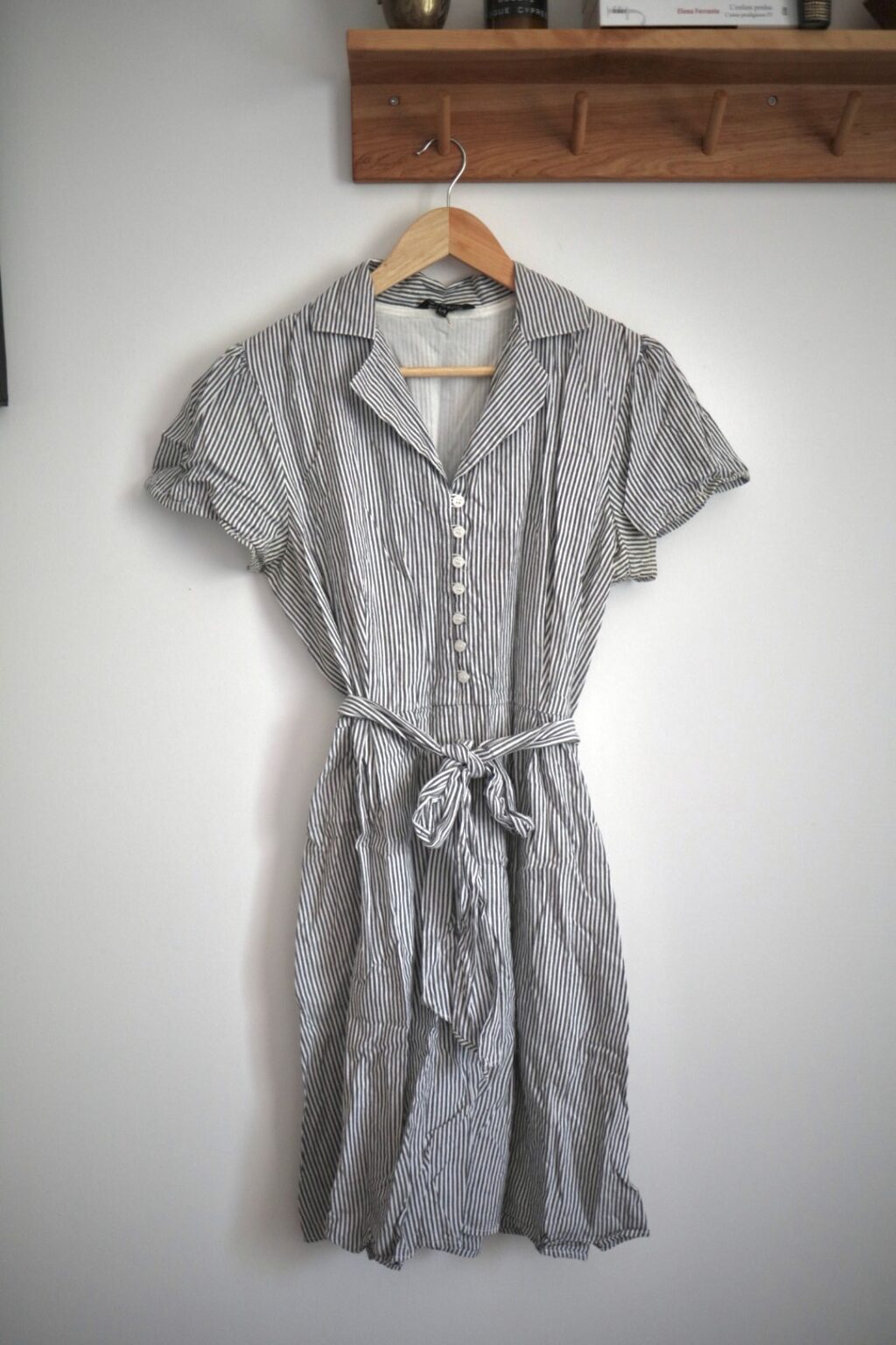 Image for GEORGE 100% cotton lined striped dress (L)