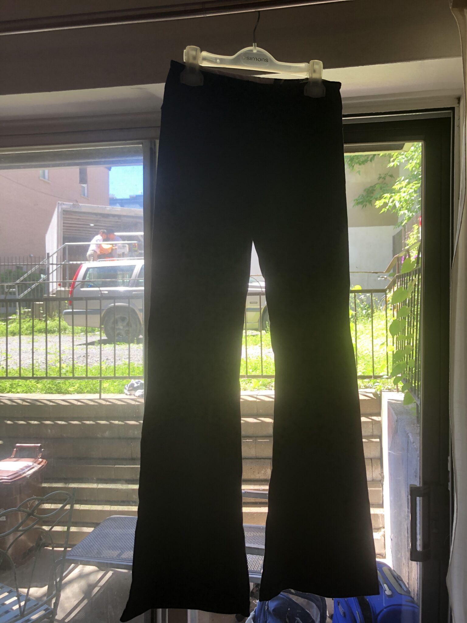 Image for Vente!! Lululemon Legging noir sport évasé épais fabriqué canada