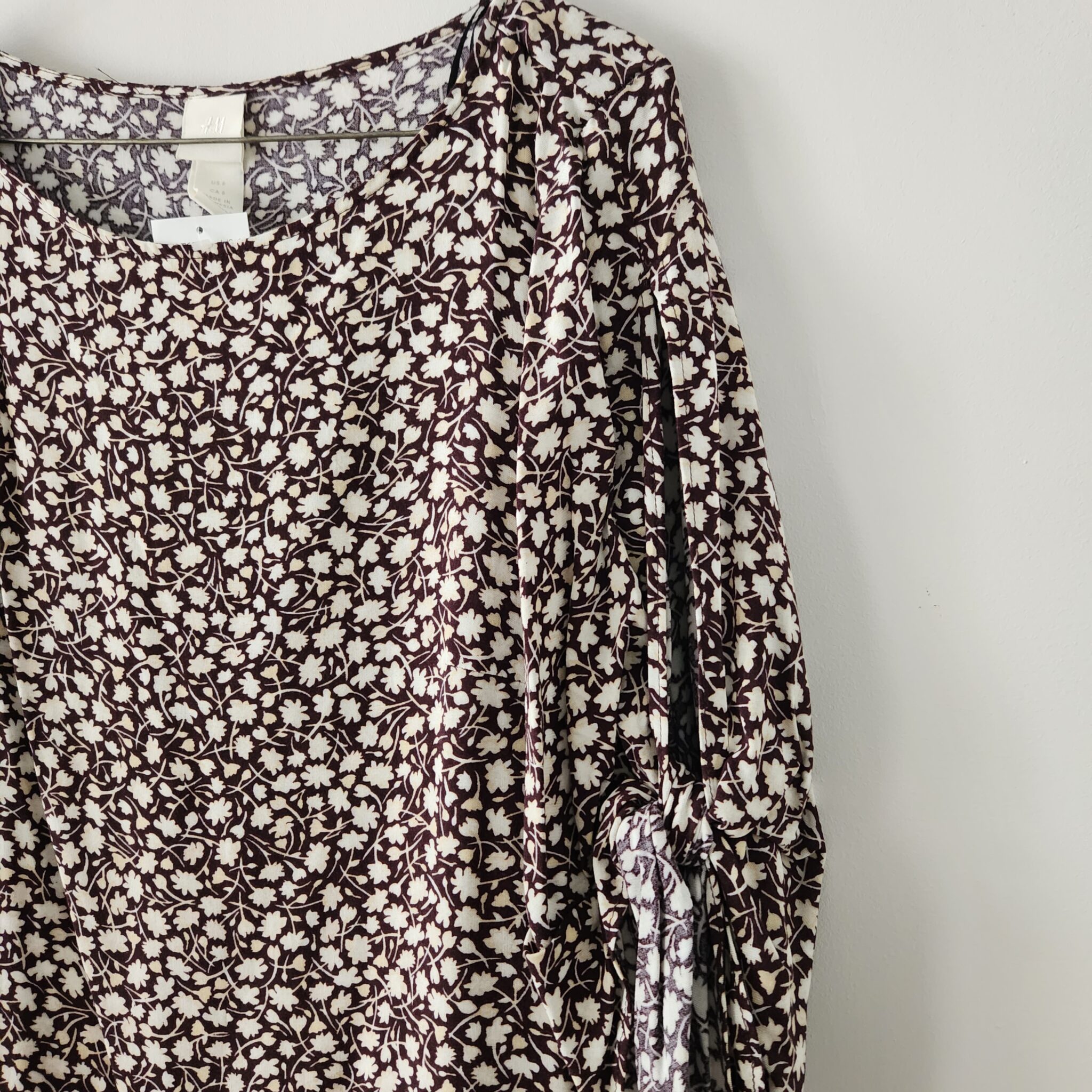 Image for Robe fleuries manches en boucles