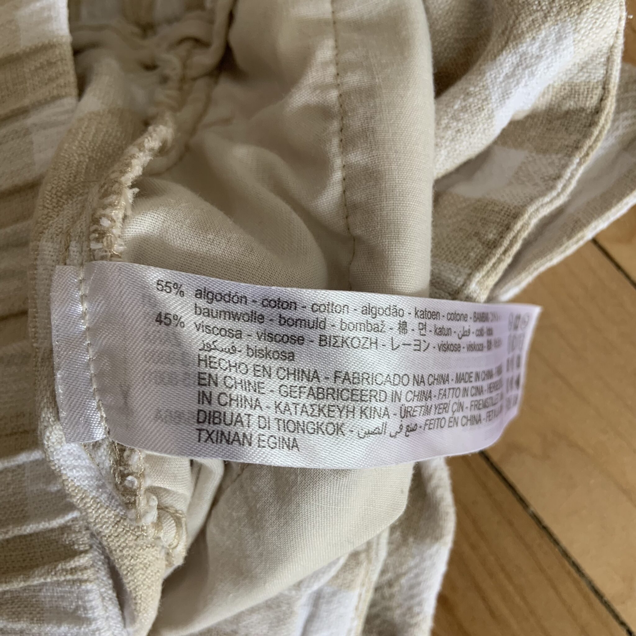 Image for Shorts vichy taille haute S Zara