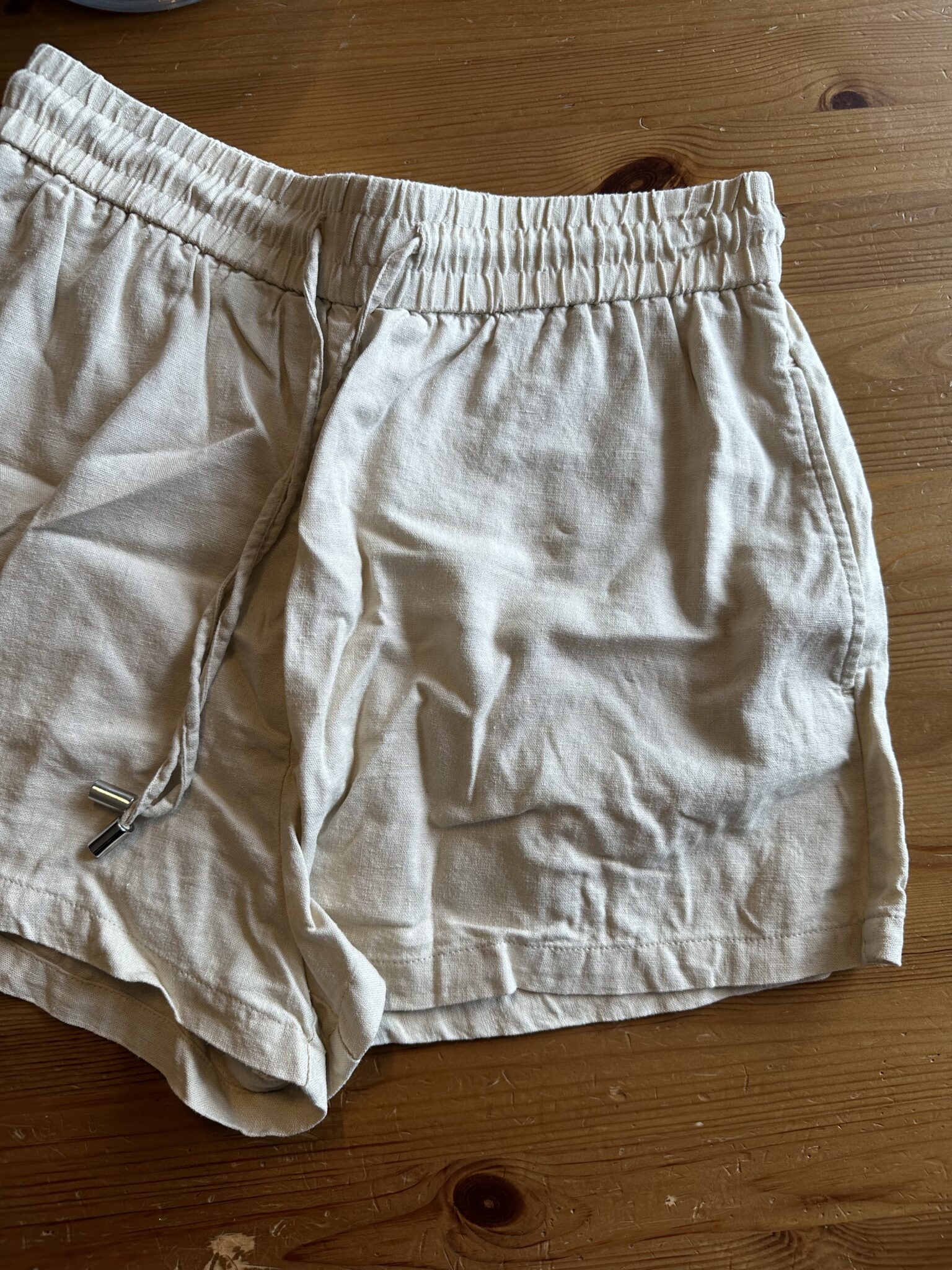 Image for Short beige en lin