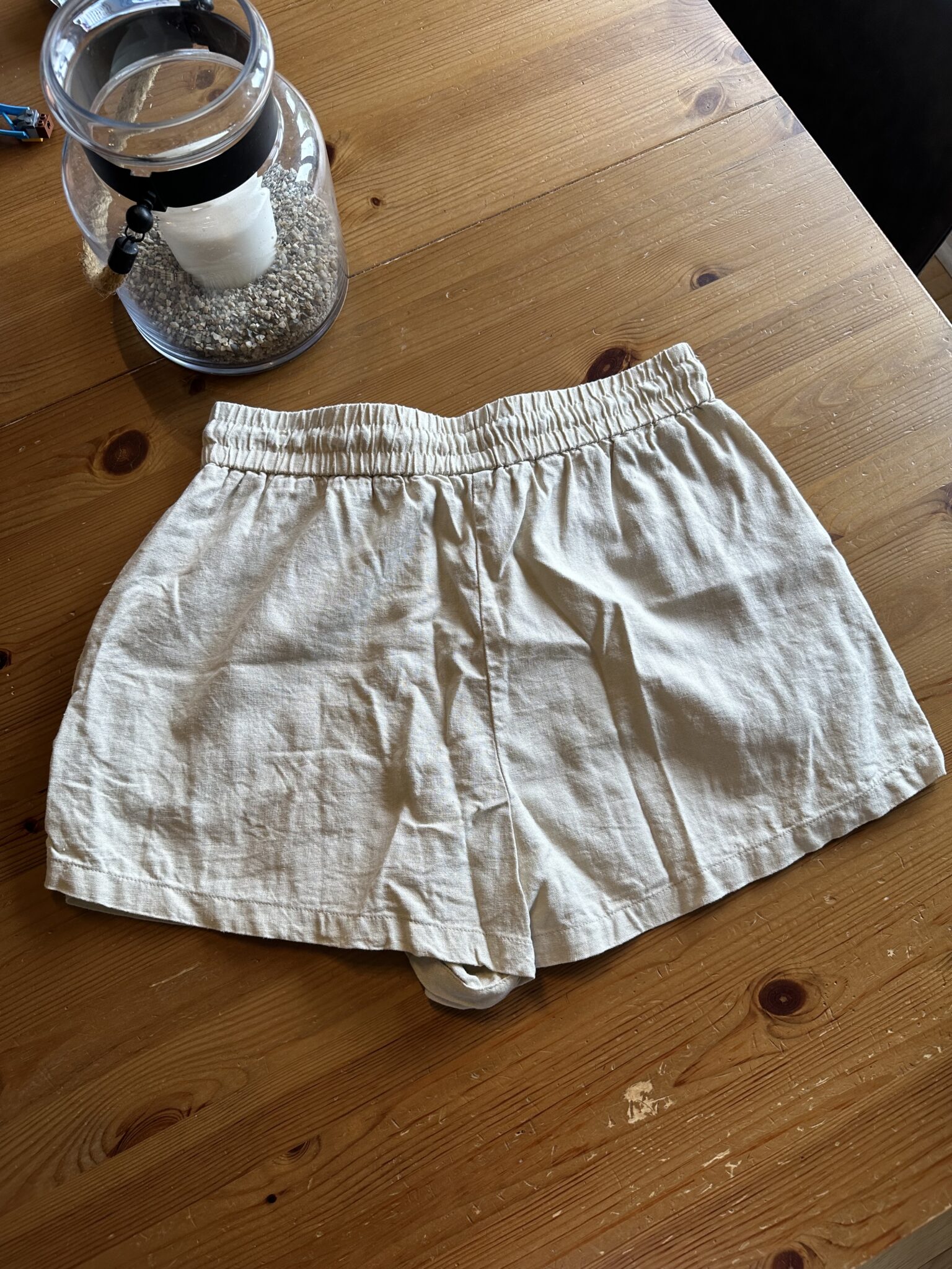 Image for Short beige en lin