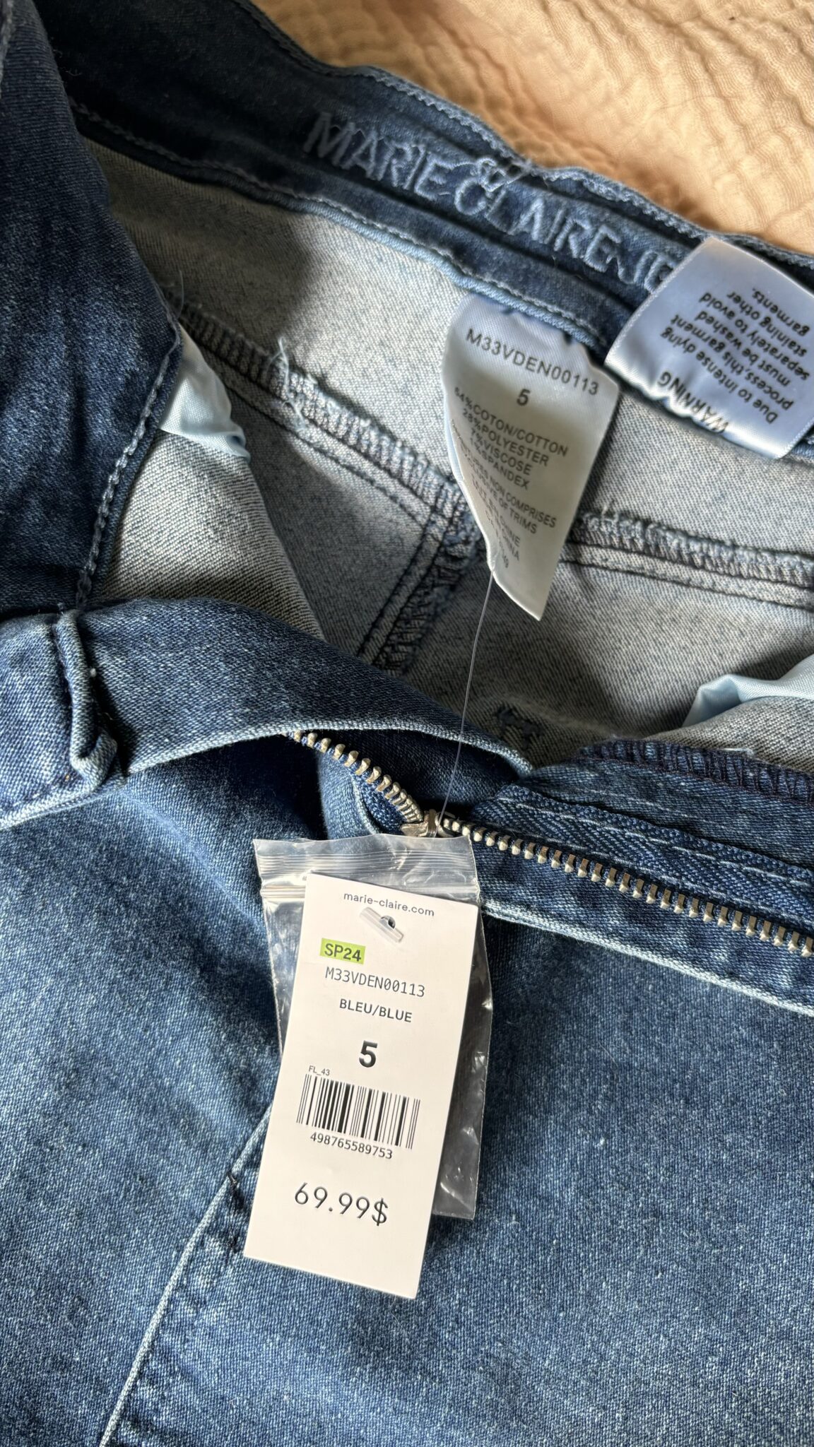 Image for Jupe mi-longue en denim