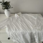 Featured thumbnail for White oversized linen shirt