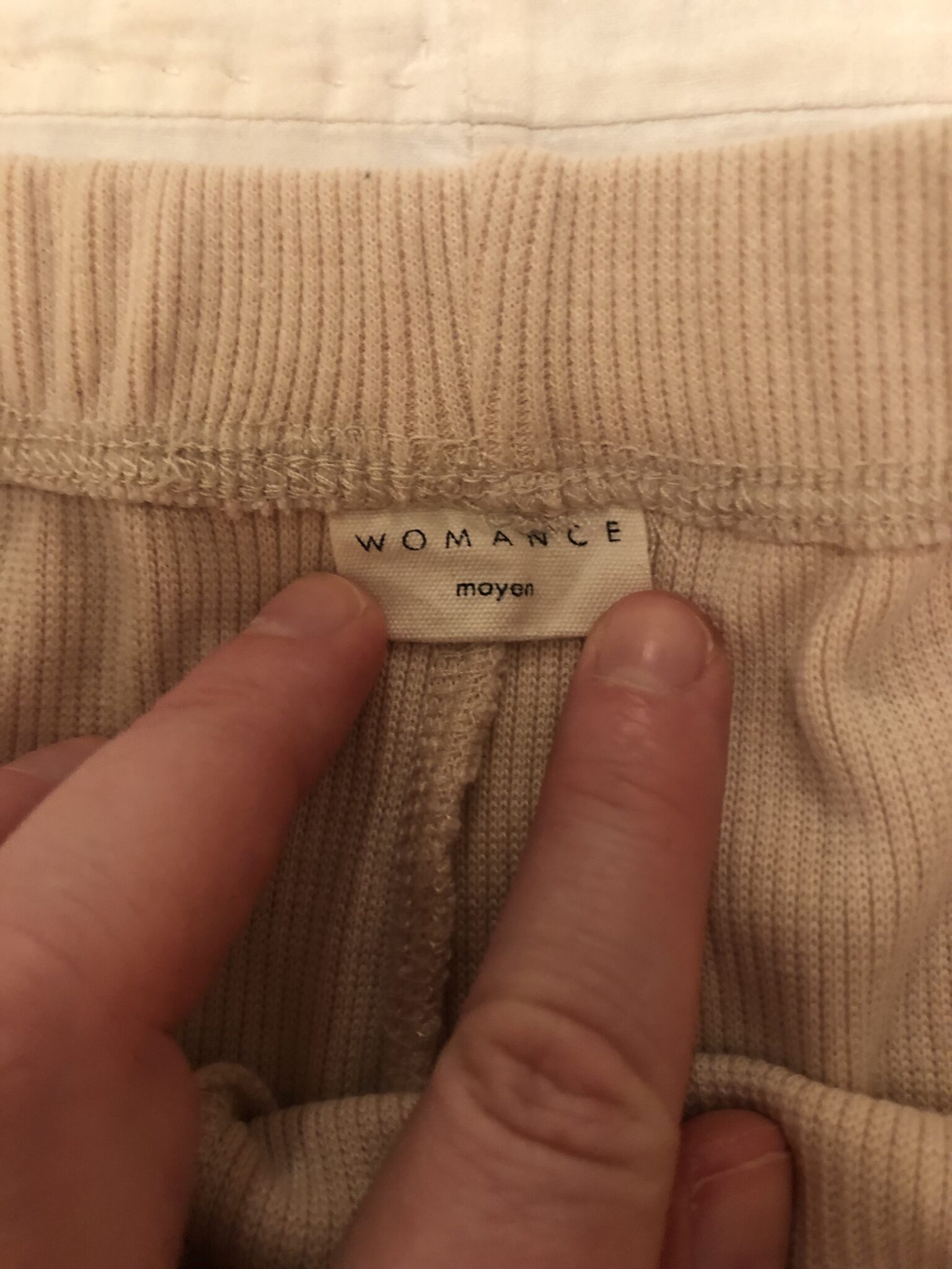 Image for Womance Biker short beige, tissu tout doux! « Vrai médium »