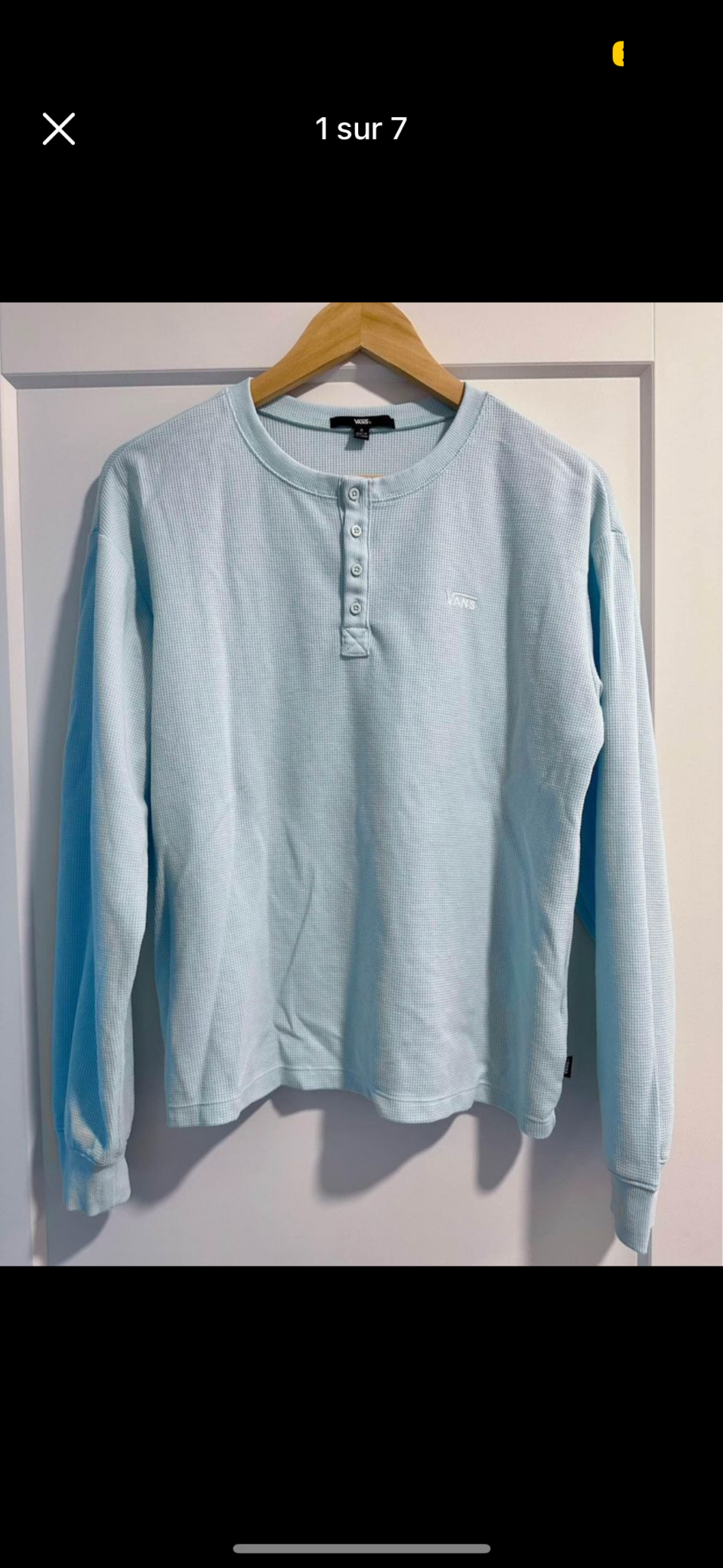 Featured image for Magnificent new never worn Vans embossed fabric jumper