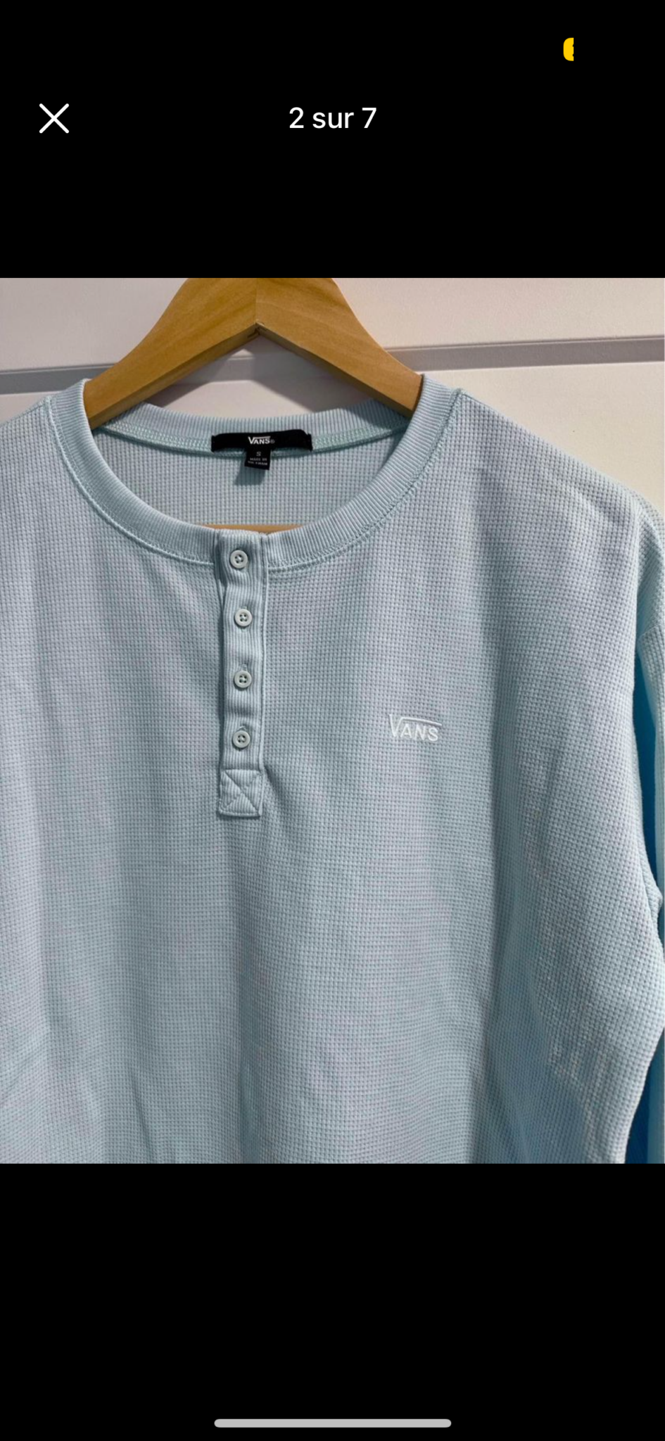 Image for Magnificent new never worn Vans embossed fabric jumper