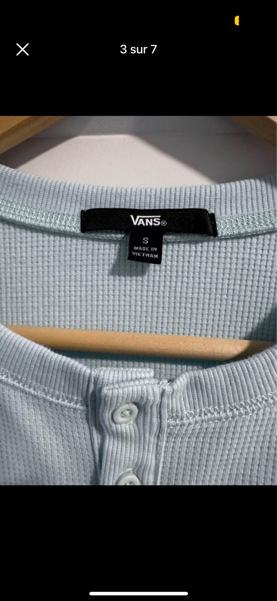 Image for Magnificent new never worn Vans embossed fabric jumper