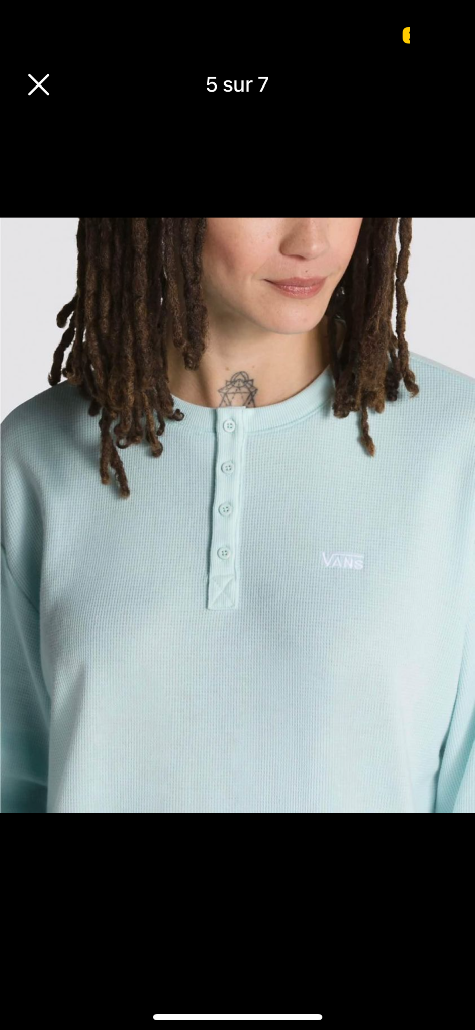 Image for Magnificent new never worn Vans embossed fabric jumper