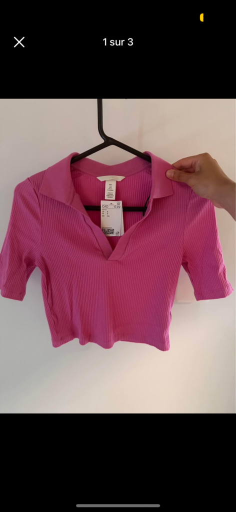 Featured image for HM women's polo shirt new with label