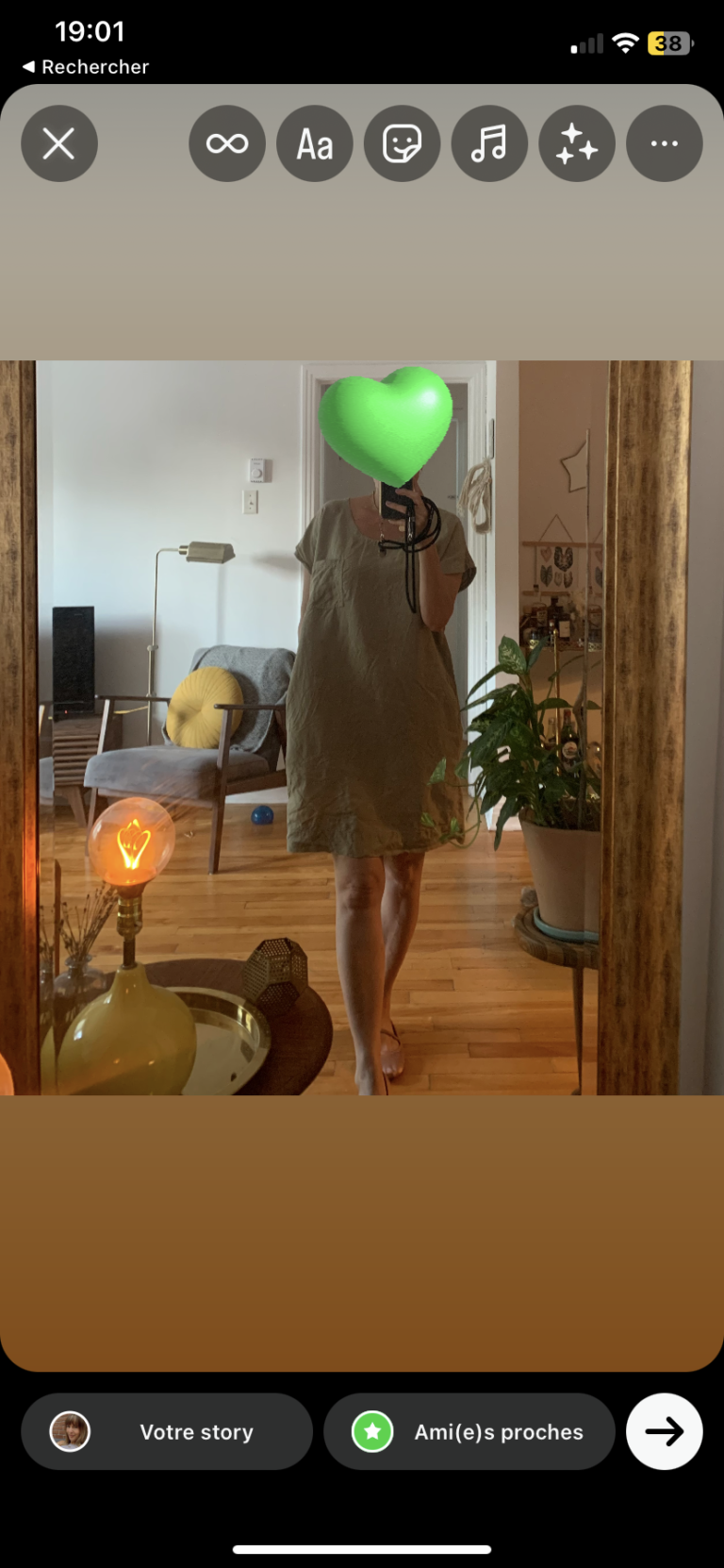 Image for Robe sauge en lin