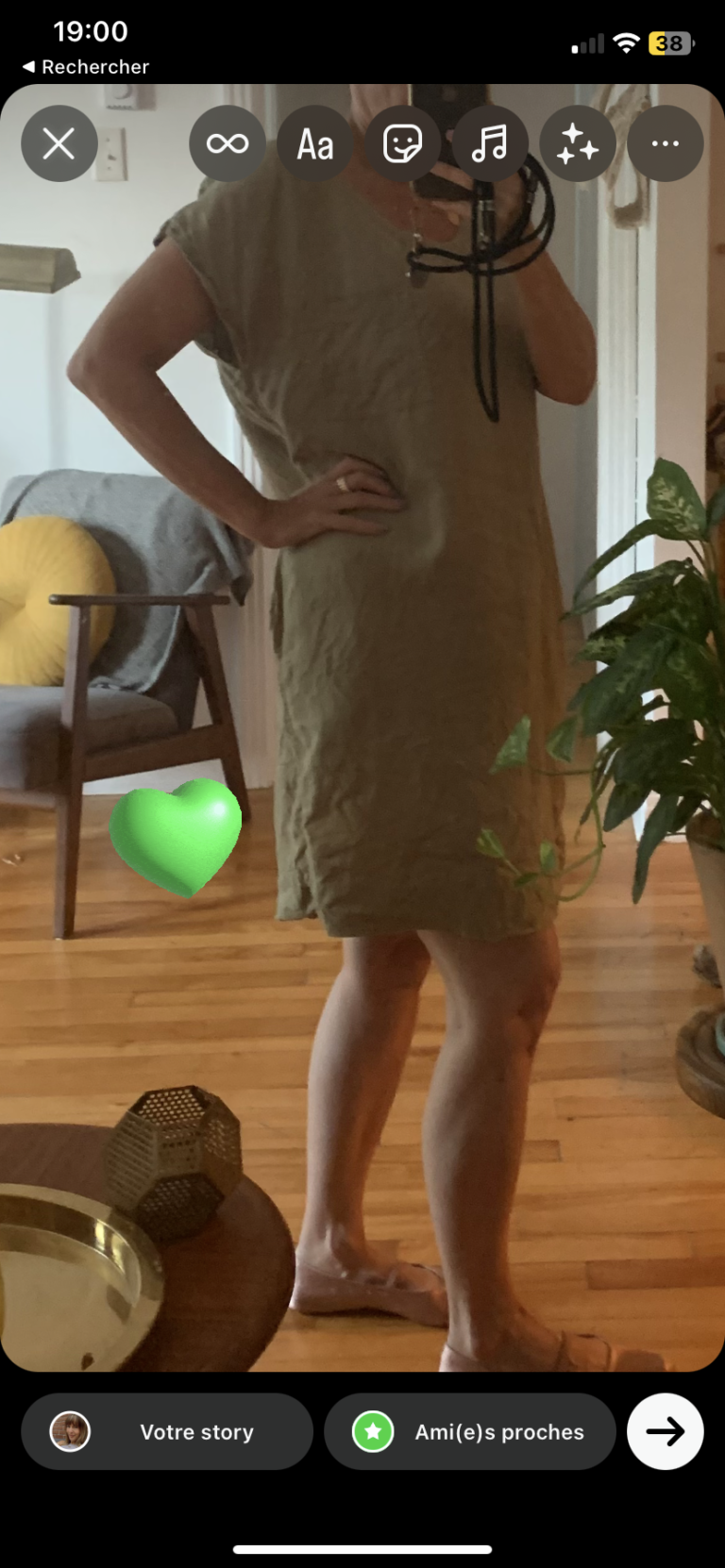 Image for Robe sauge en lin