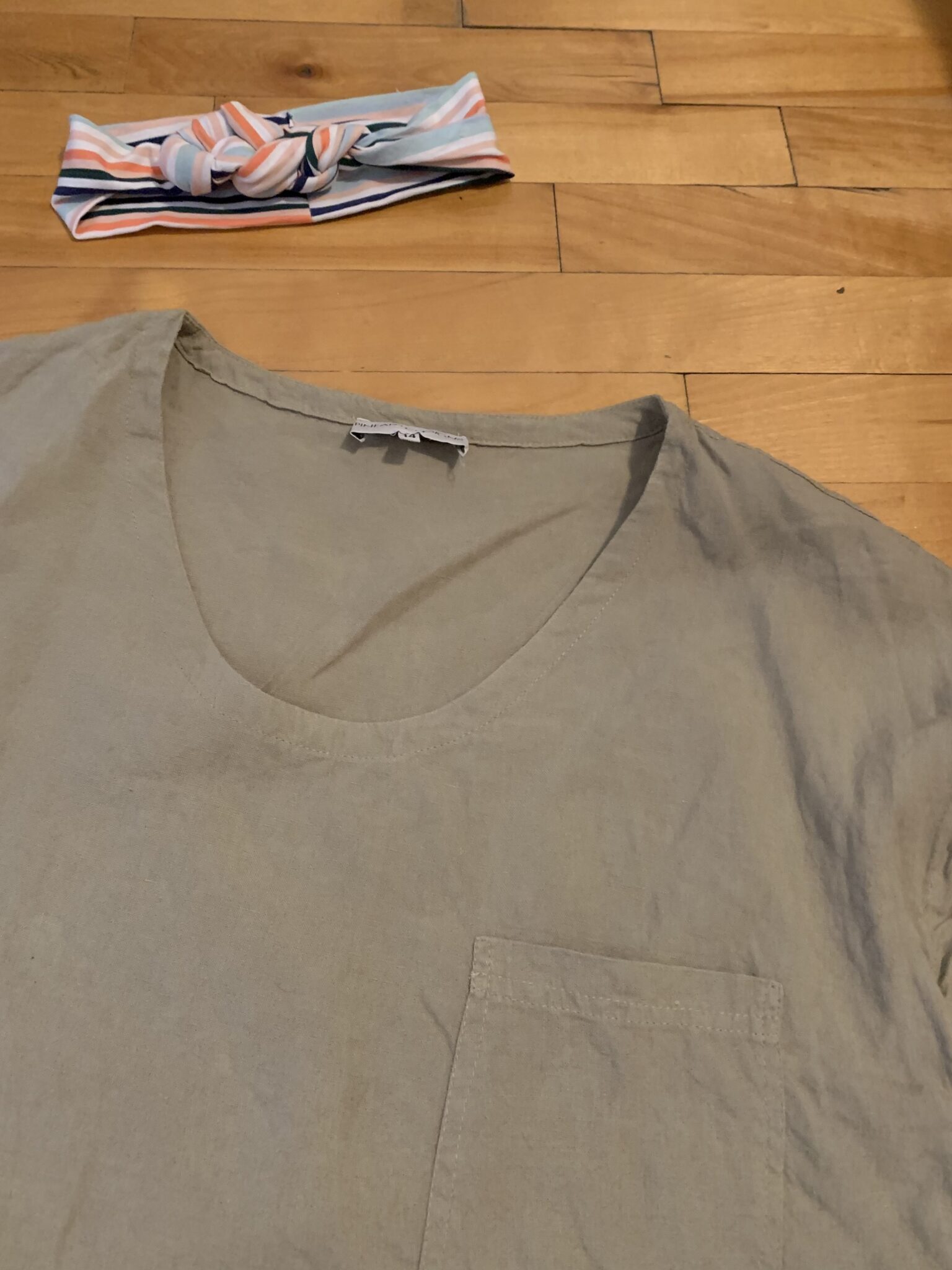 Image for Robe sauge en lin