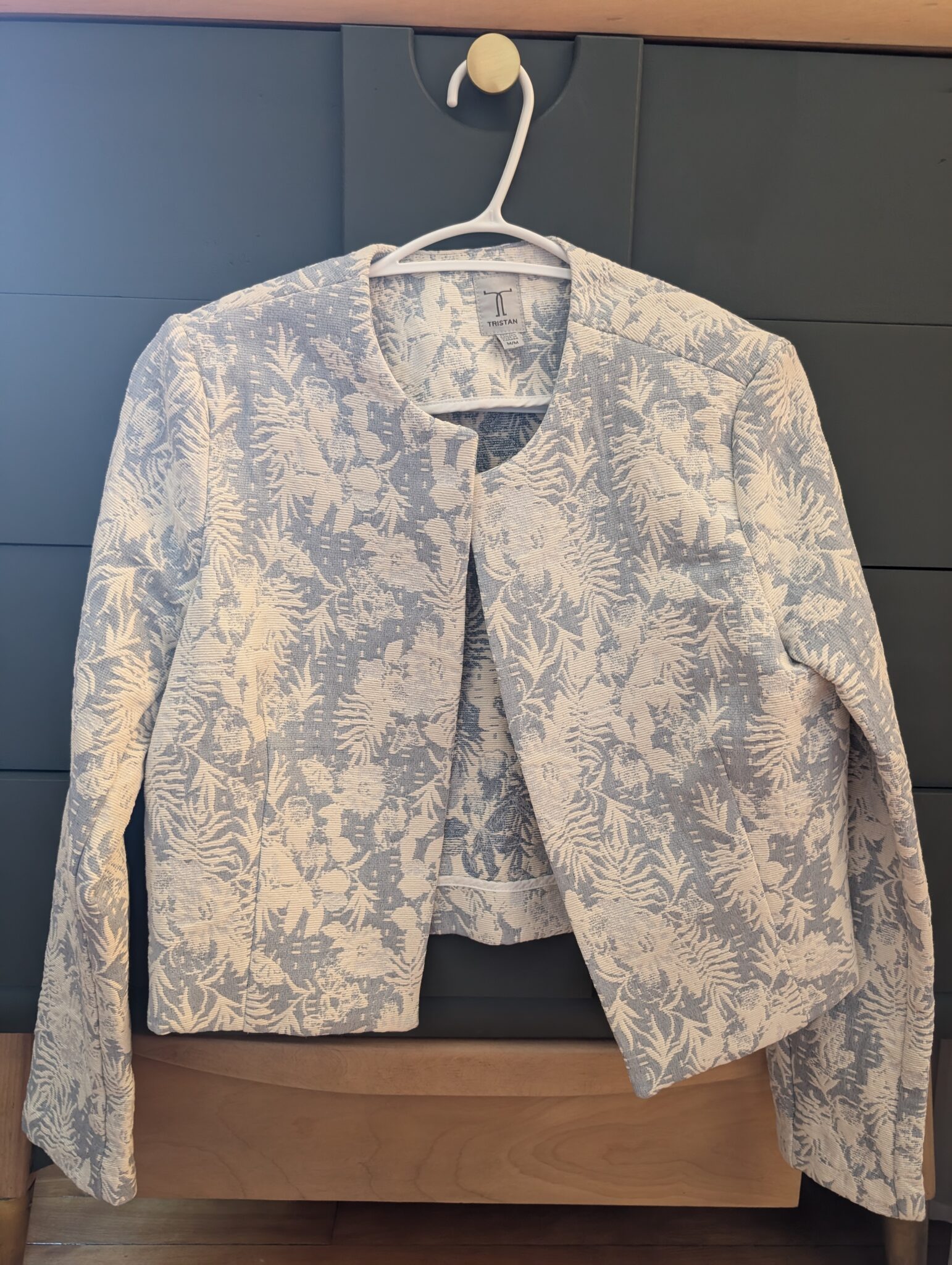Image for Veston crop en jacquard