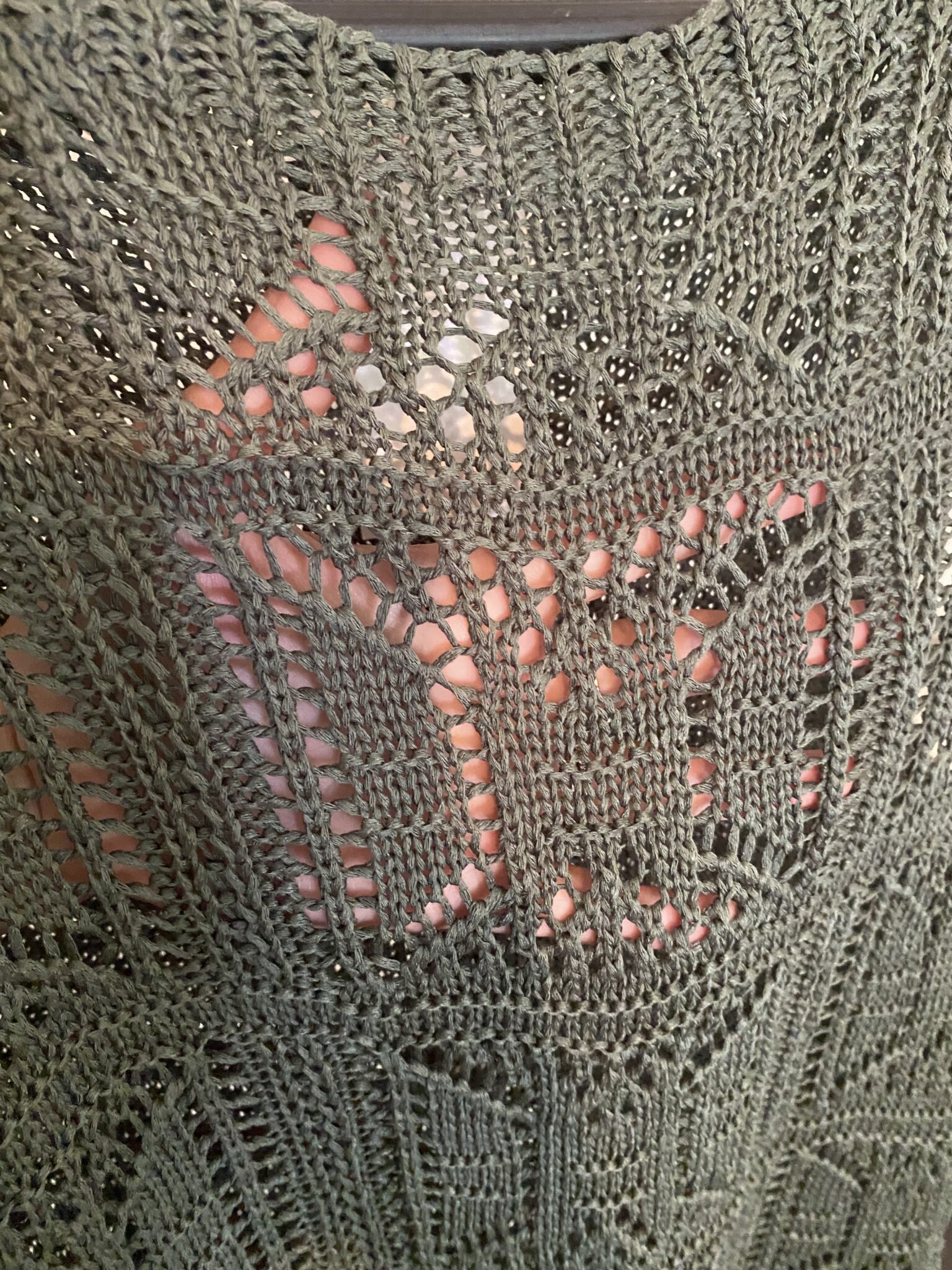 Image for Débardeur en crochet vert forêt