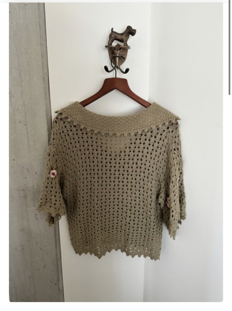 Image for Chandail manches courtes en crochet