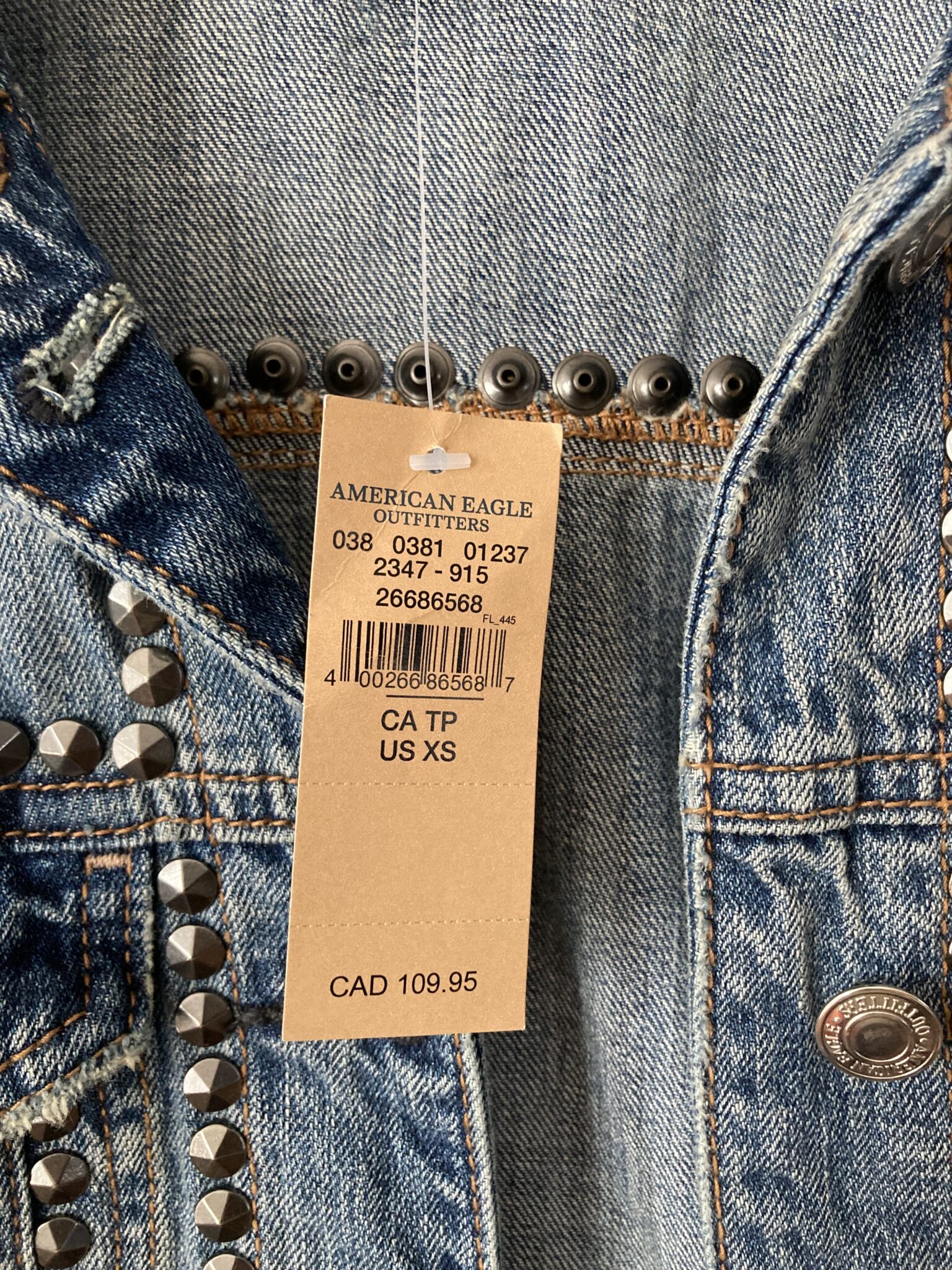 Image for Manteau avec pinnes AE taille XS